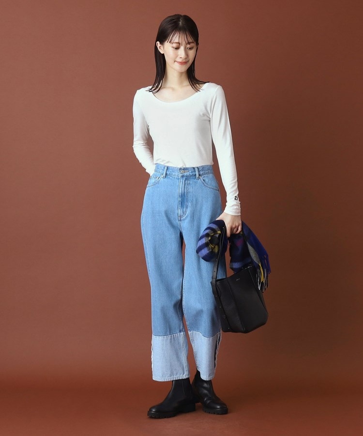 ドレステリア DRESSTERIOR ウォームストレッチクルーネック （パープル(084)） パープル(084)