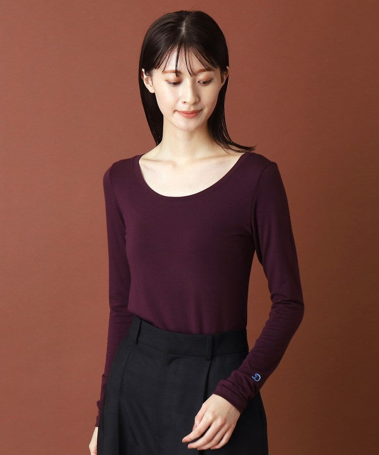 ドレステリア DRESSTERIOR ウォームストレッチクルーネック （パープル(084)） パープル(084)