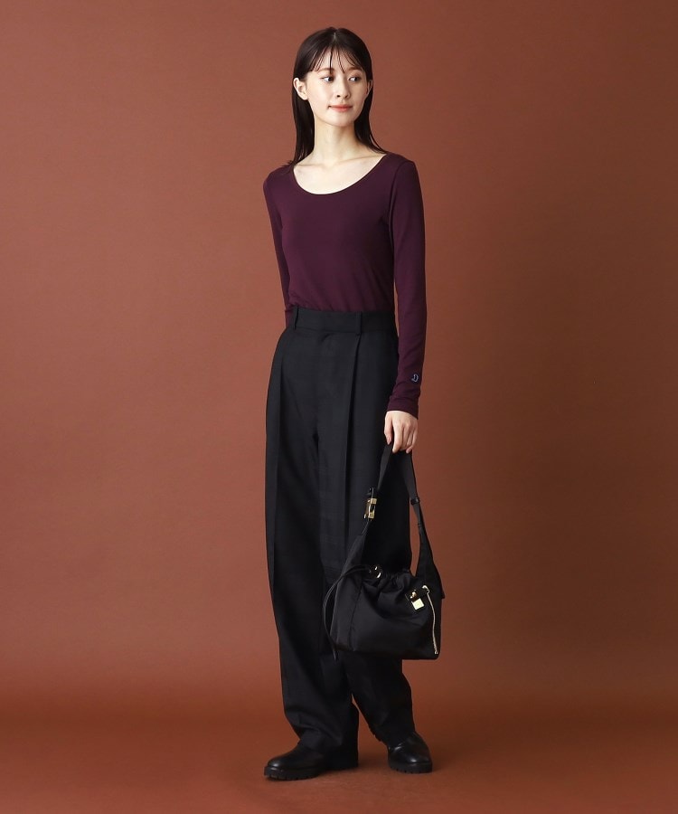 ドレステリア DRESSTERIOR ウォームストレッチクルーネック （パープル(084)） パープル(084)