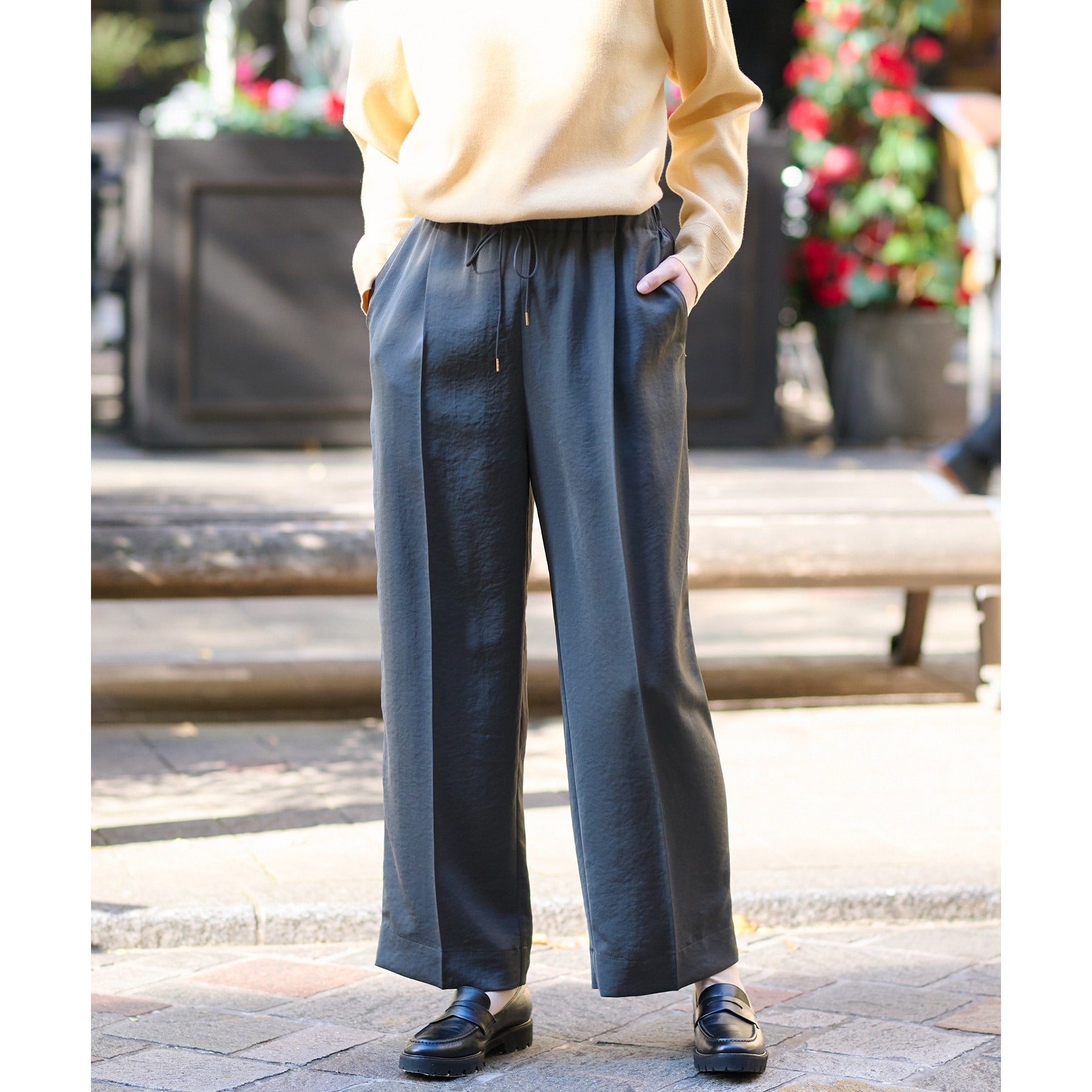 DRESSTERIOR Satin Easy Pants