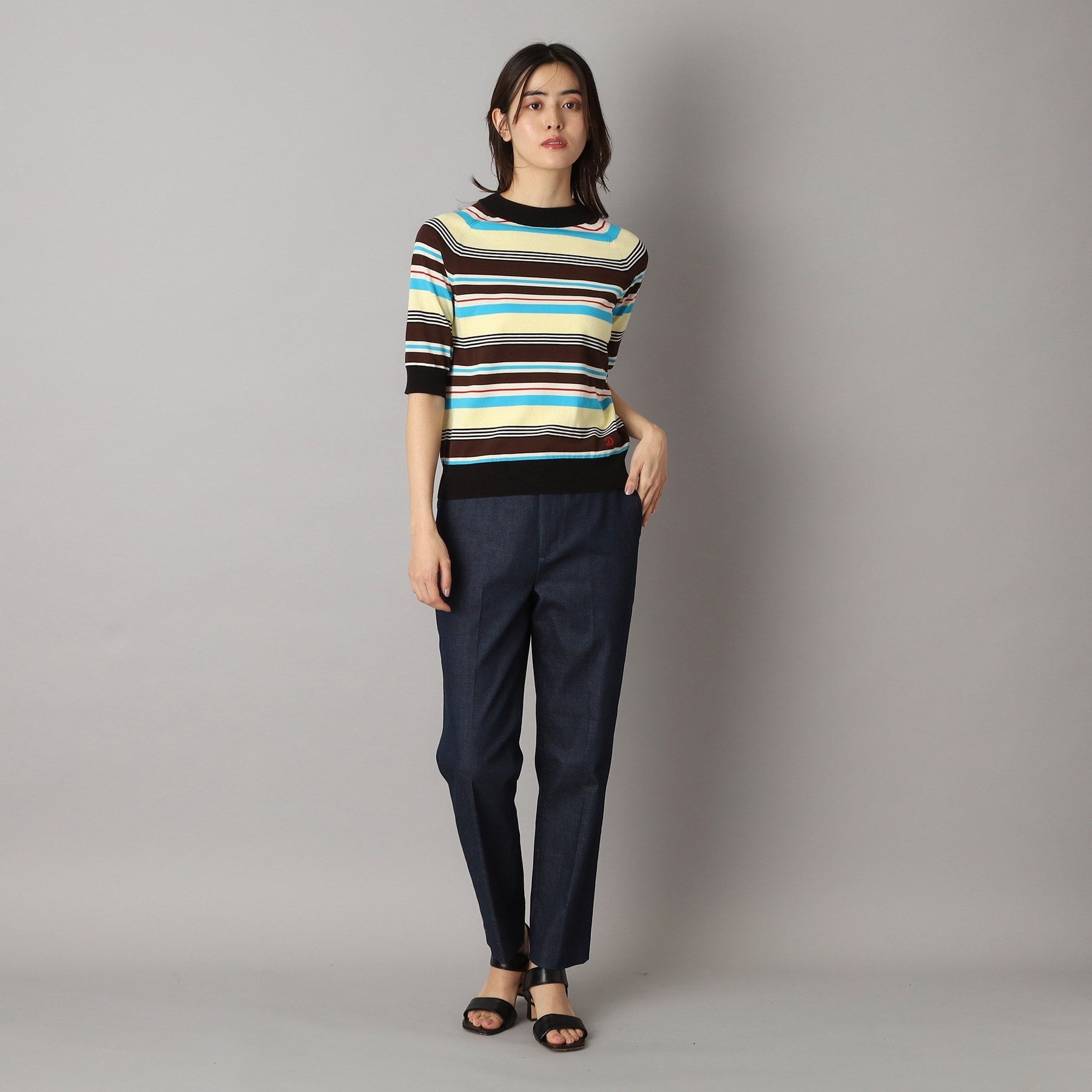 ドレステリア DRESSTERIOR ストレッチデニムテーパードパンツ （ブルー(093)） ブルー(093)