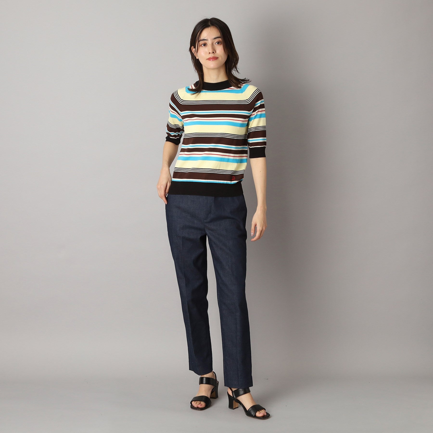 ドレステリア DRESSTERIOR ストレッチデニムテーパードパンツ （ブルー(093)） ブルー(093)