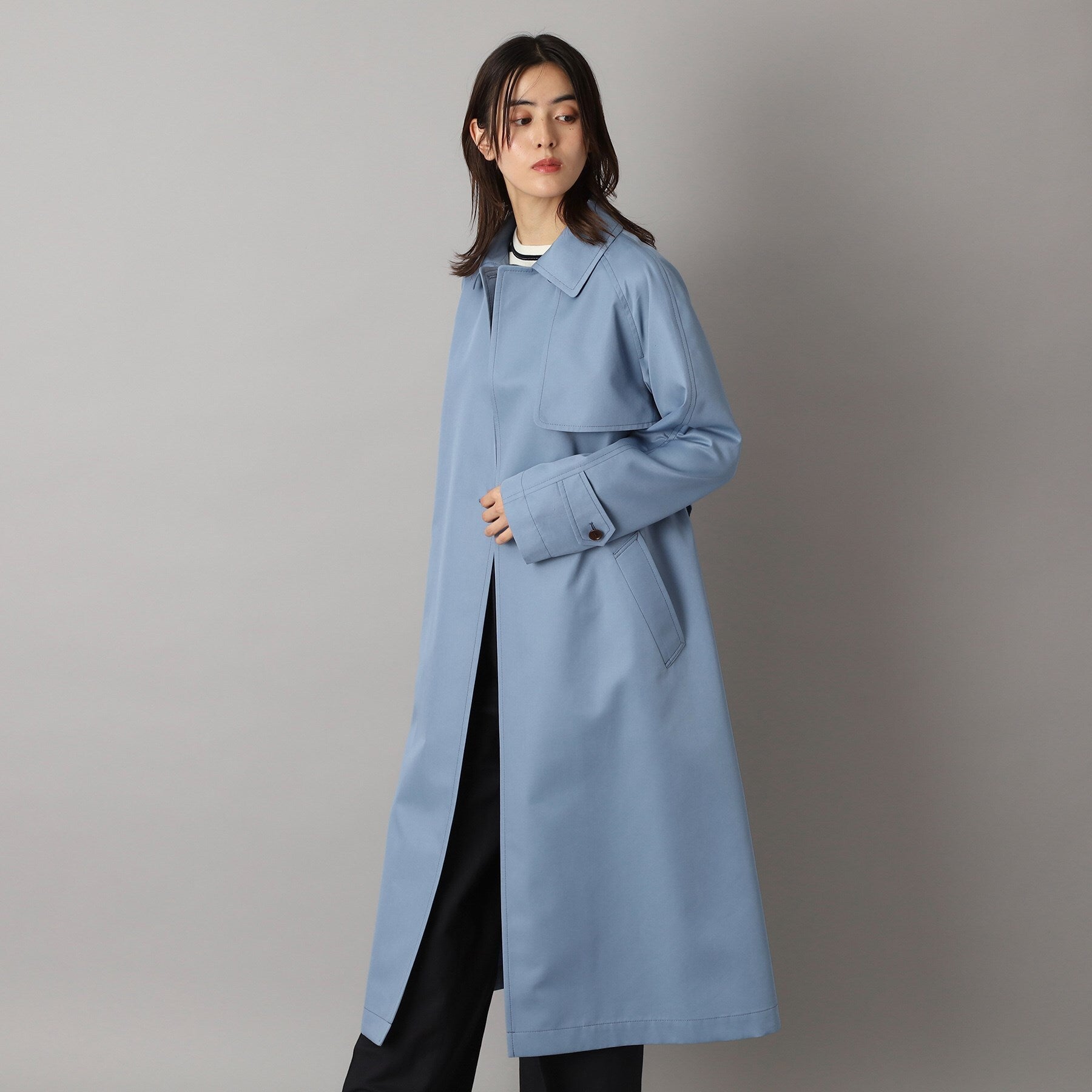 DRESSTERIOR DRESSTERIOR 【Elegant/Beautiful Silhouette】Light Trench Coat