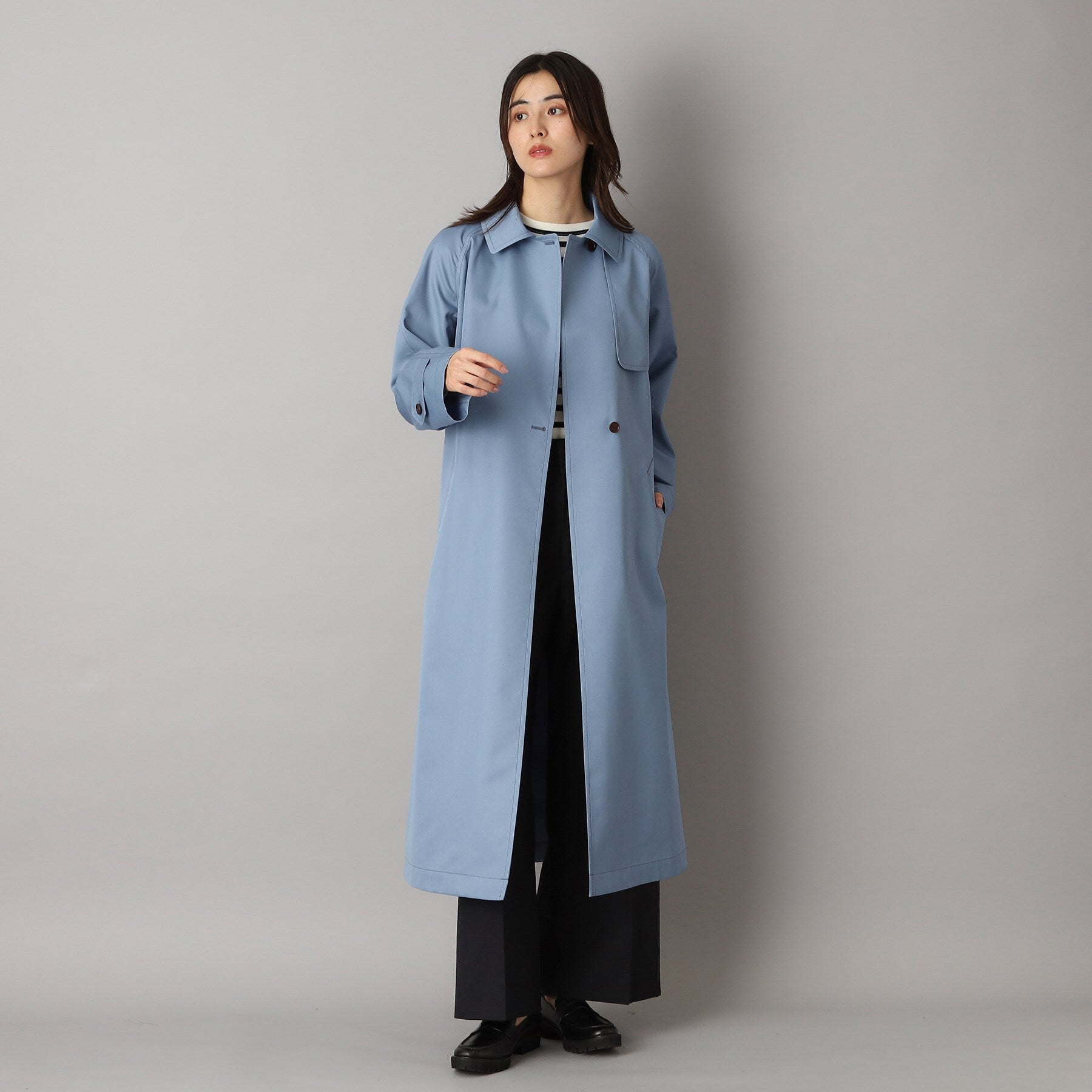 DRESSTERIOR DRESSTERIOR 【Elegant/Beautiful Silhouette】Light Trench Coat