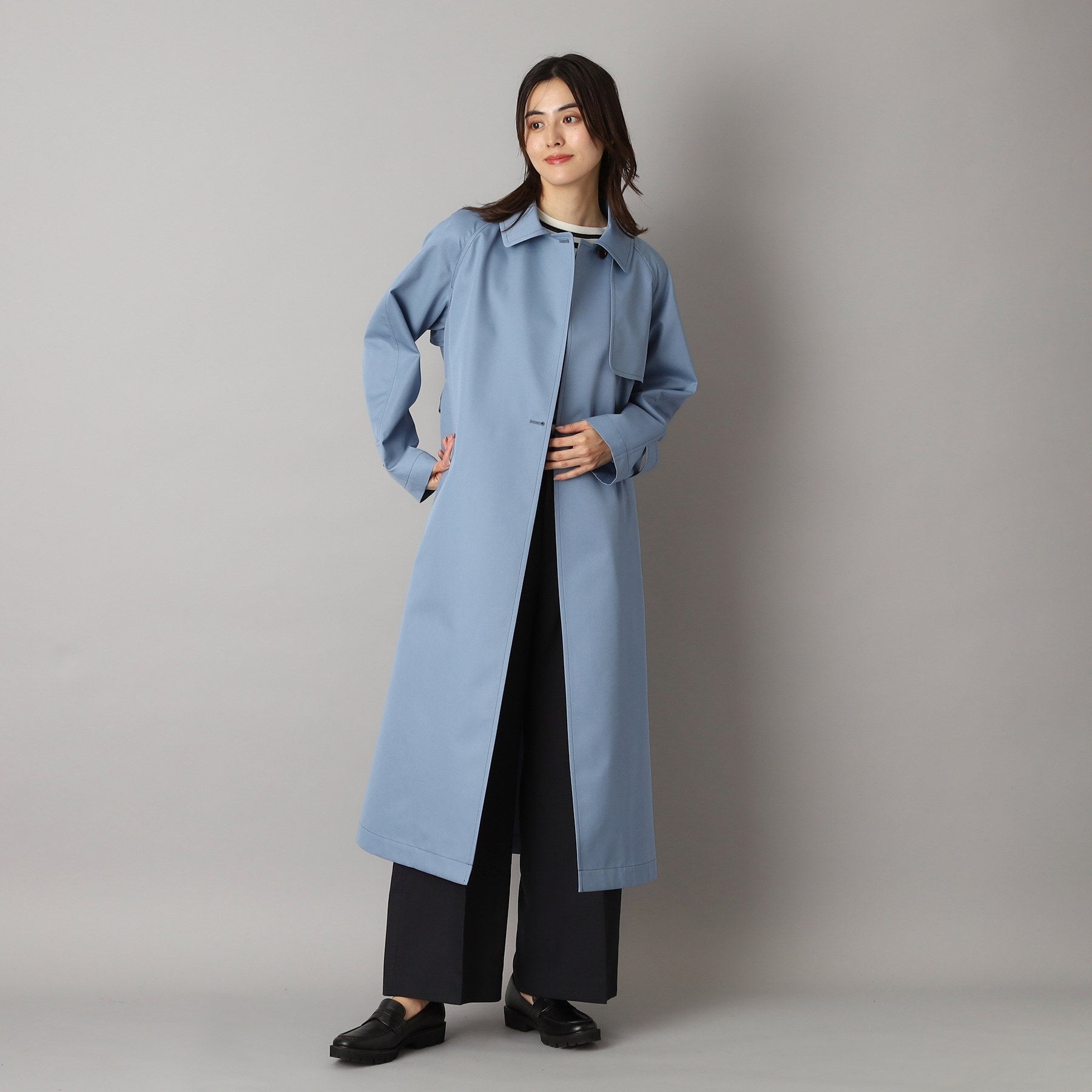 DRESSTERIOR DRESSTERIOR 【Elegant/Beautiful Silhouette】Light Trench Coat