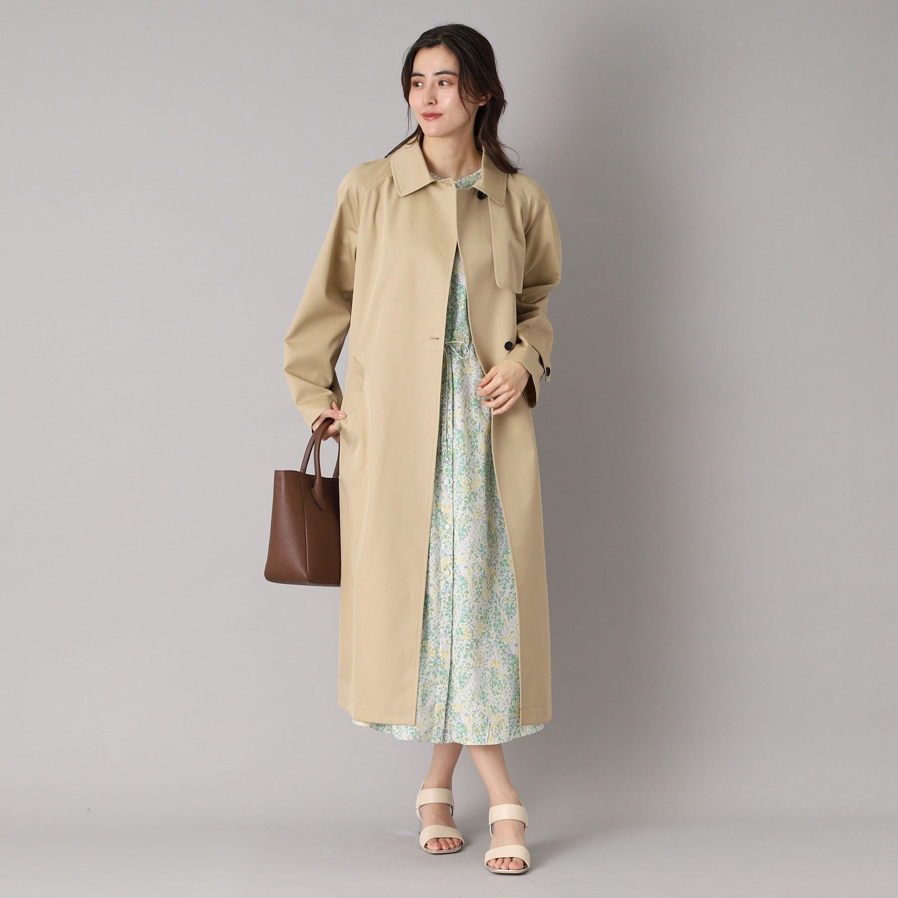 DRESSTERIOR DRESSTERIOR 【Elegant/Beautiful Silhouette】Light Trench Coat