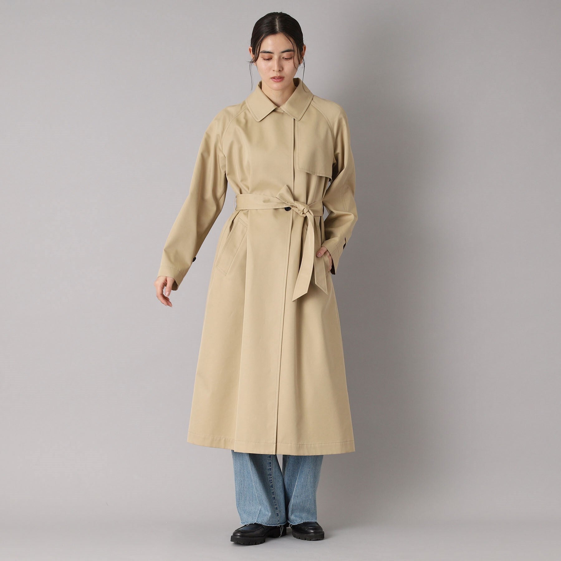 DRESSTERIOR DRESSTERIOR 【Elegant/Beautiful Silhouette】Light Trench Coat