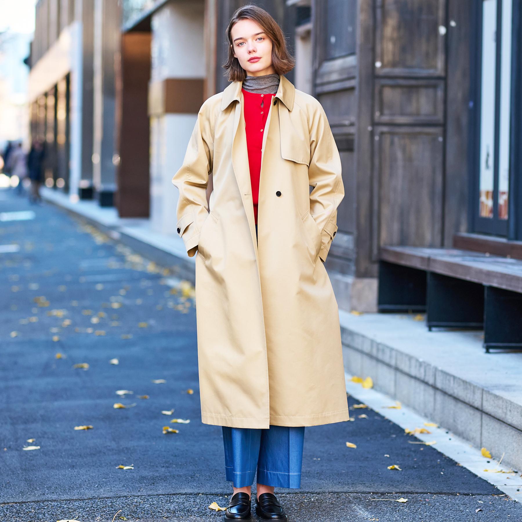 DRESSTERIOR DRESSTERIOR 【Elegant/Beautiful Silhouette】Light Trench Coat