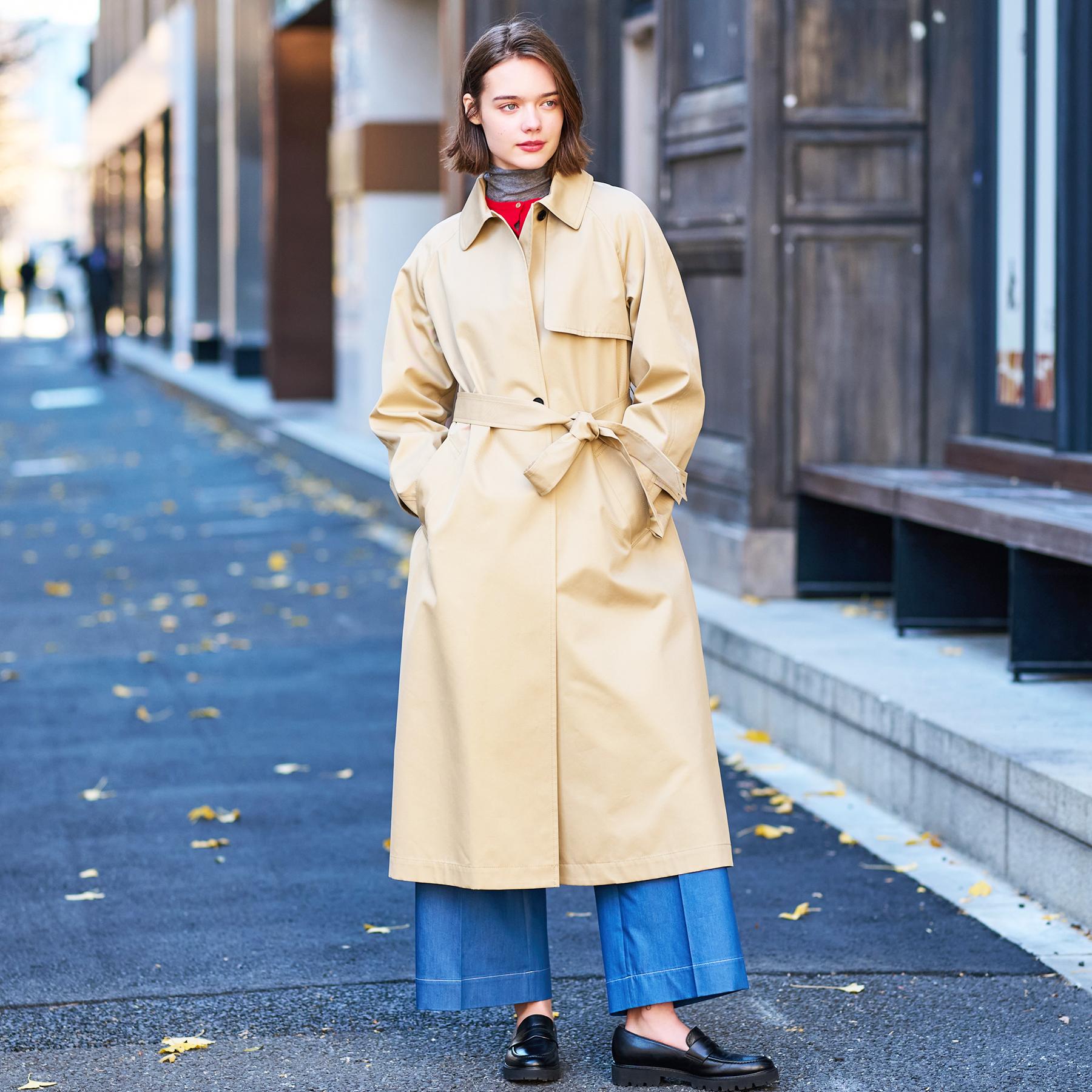 DRESSTERIOR DRESSTERIOR 【Elegant/Beautiful Silhouette】Light Trench Coat