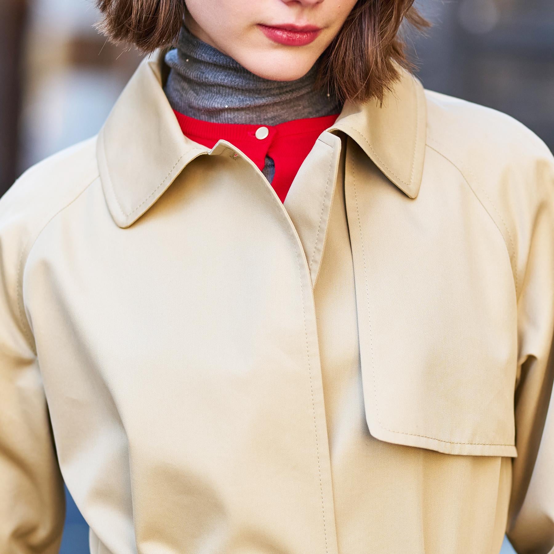 DRESSTERIOR DRESSTERIOR 【Elegant/Beautiful Silhouette】Light Trench Coat