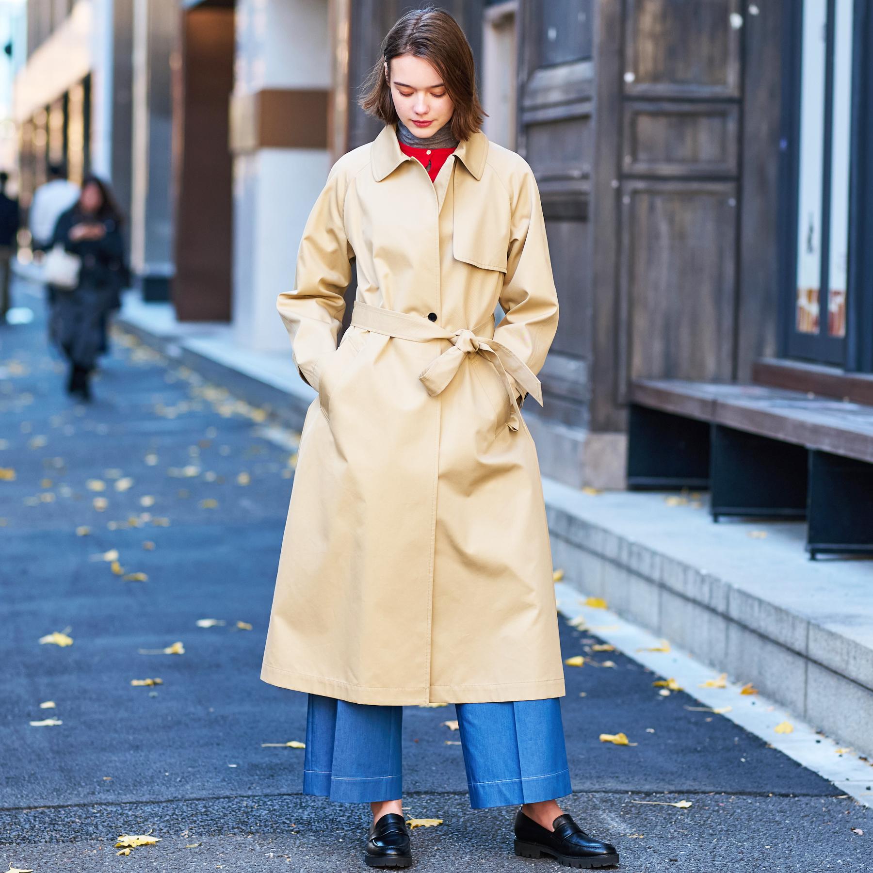 DRESSTERIOR DRESSTERIOR 【Elegant/Beautiful Silhouette】Light Trench Coat