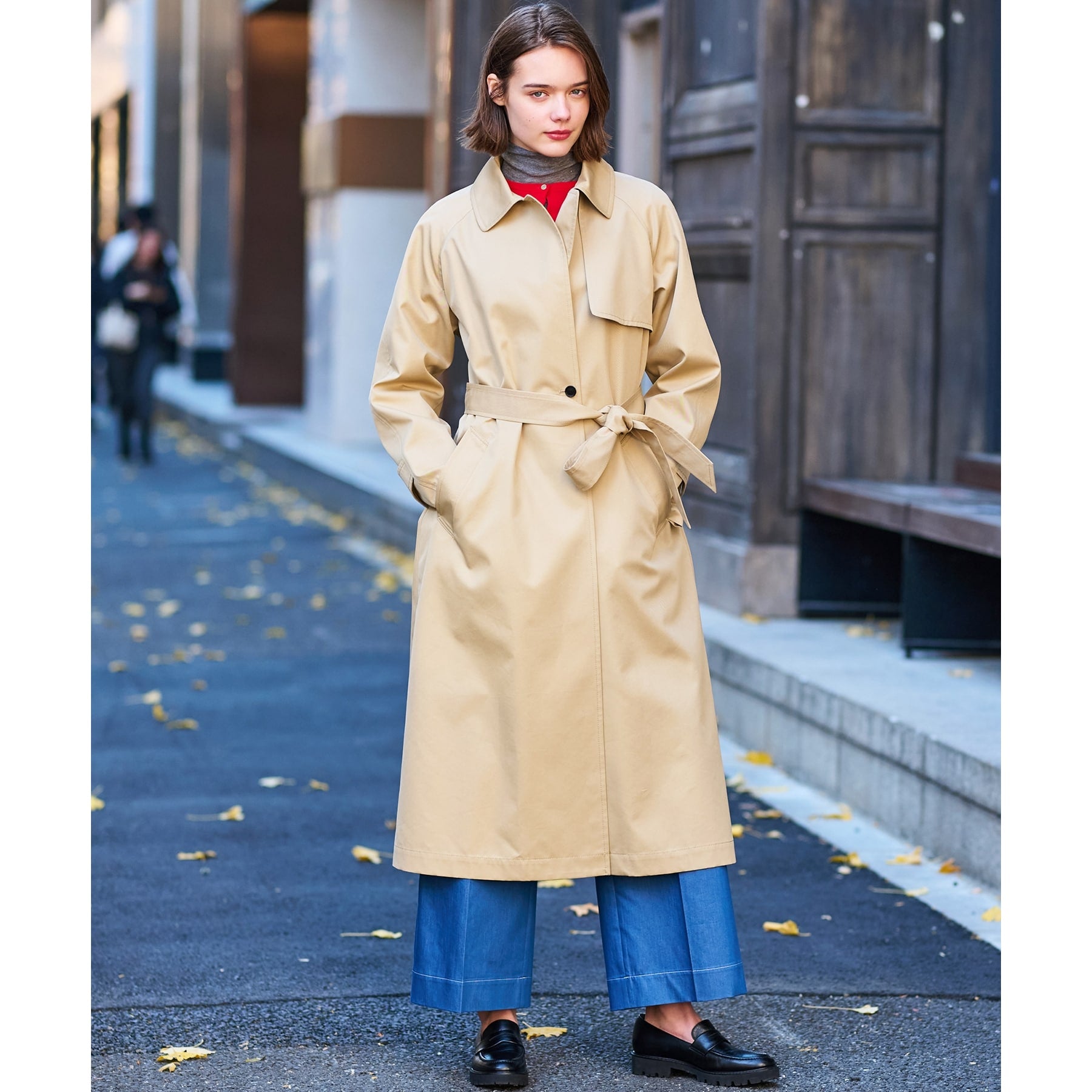 DRESSTERIOR DRESSTERIOR 【Elegant/Beautiful Silhouette】Light Trench Coat