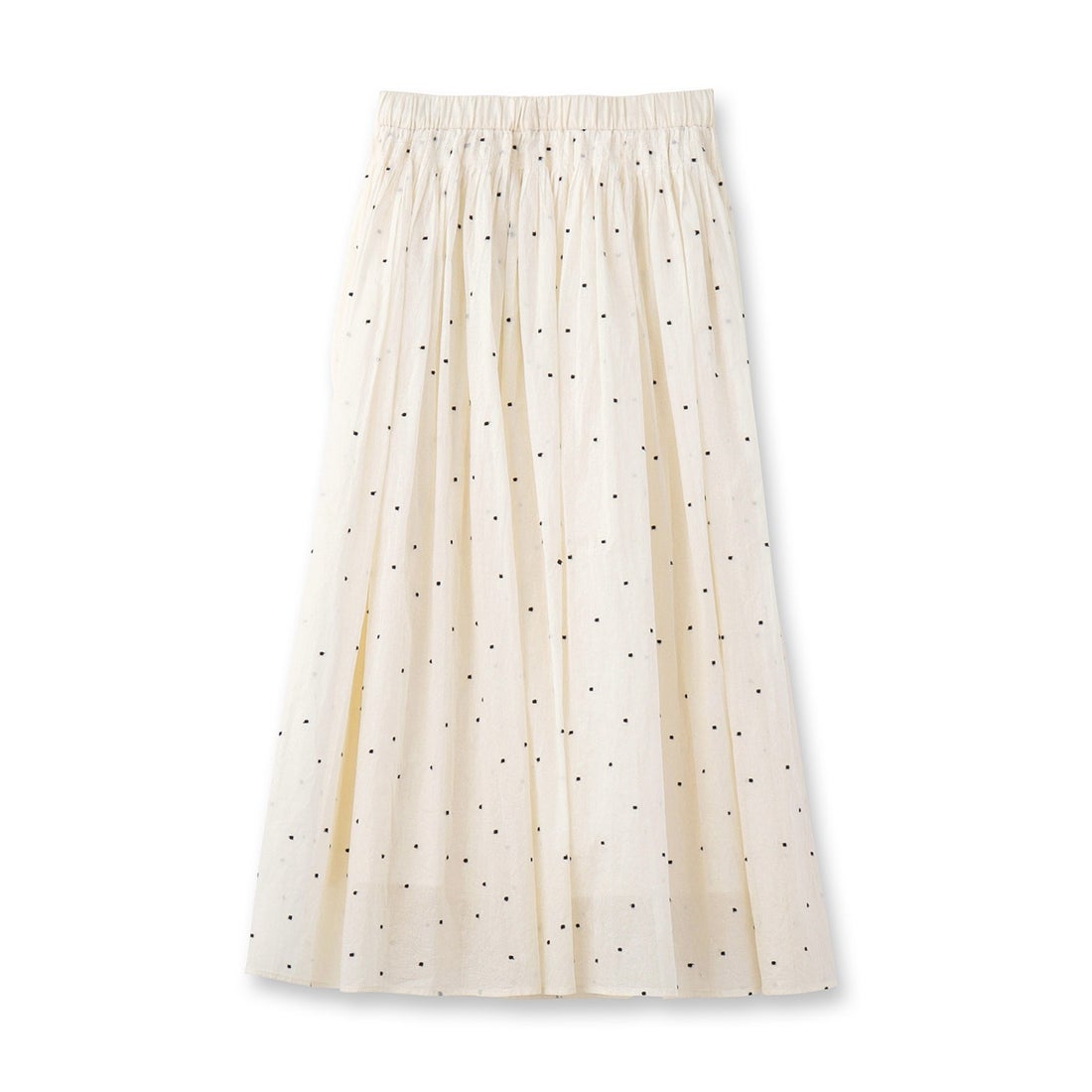 DRESSTERIOR DRESSTERIOR Easy Waist Dot Embroidery Skirt
