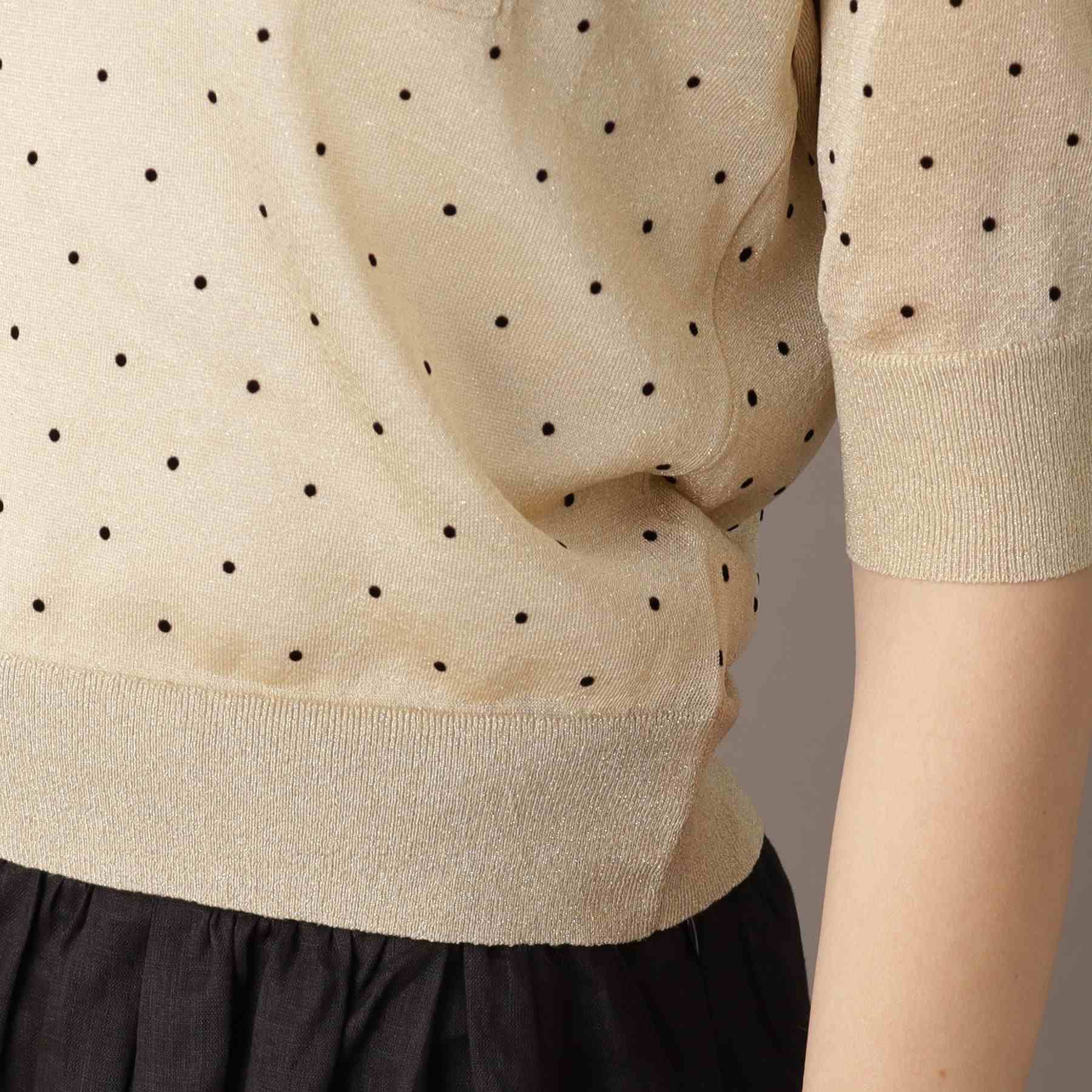 ドレステリア DRESSTERIOR ドットシアーポロ （ベージュ(152)） ベージュ(152)