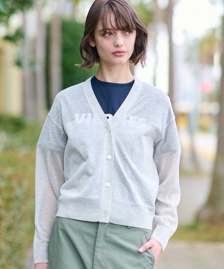 ドレステリア DRESSTERIOR シアーコンビカーディガン （サックスブルー(090)） サックスブルー(090)