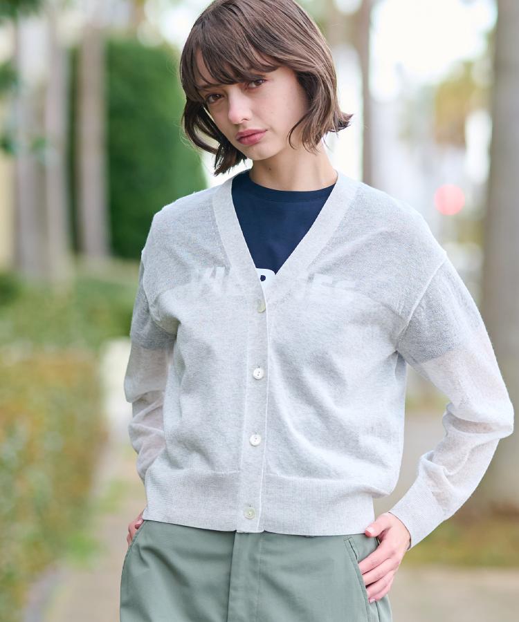 ドレステリア DRESSTERIOR シアーコンビカーディガン （サックスブルー(090)） サックスブルー(090)