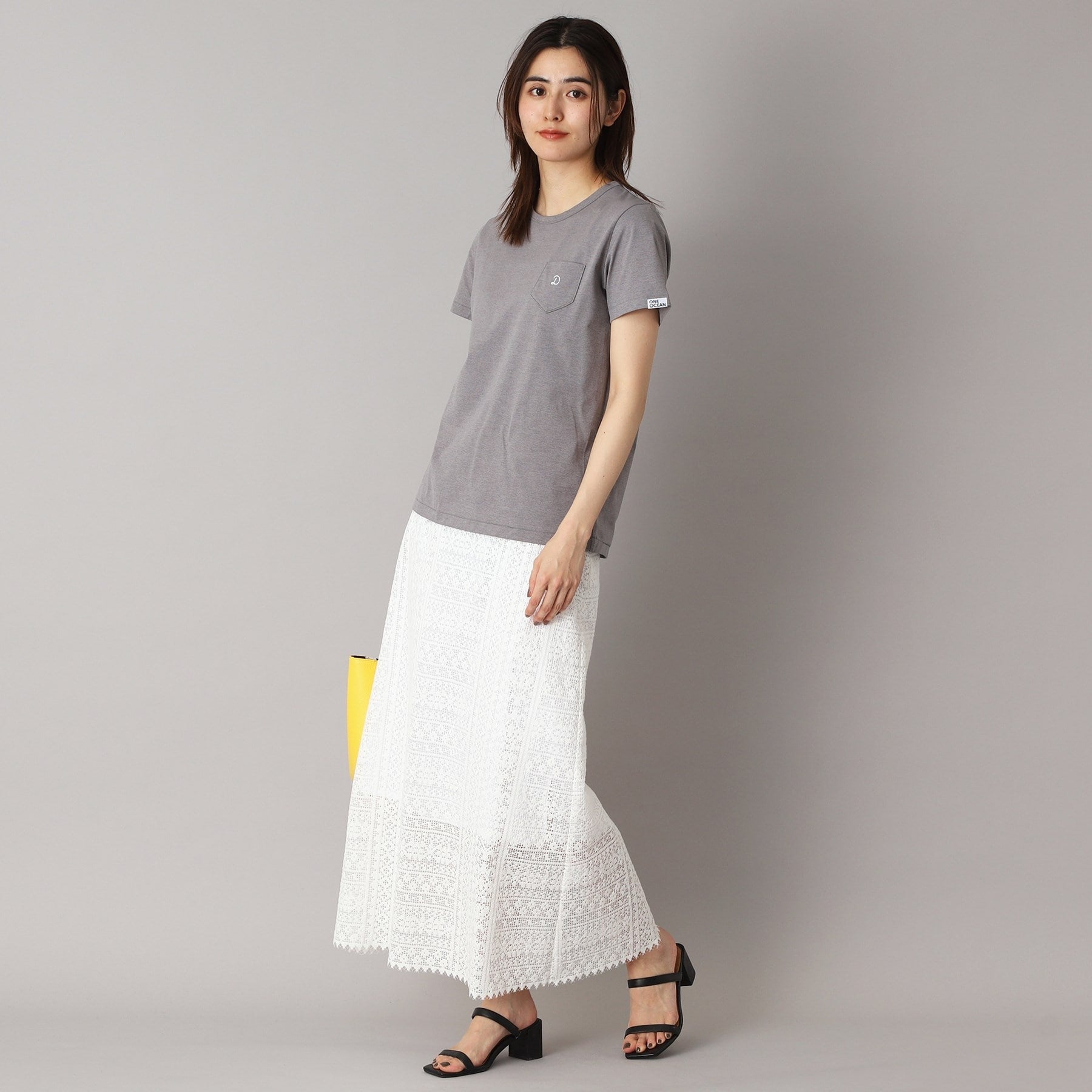 ドレステリア DRESSTERIOR オーガニックコットンブレンドレーススカート （オフホワイト(003)） オフホワイト(003)