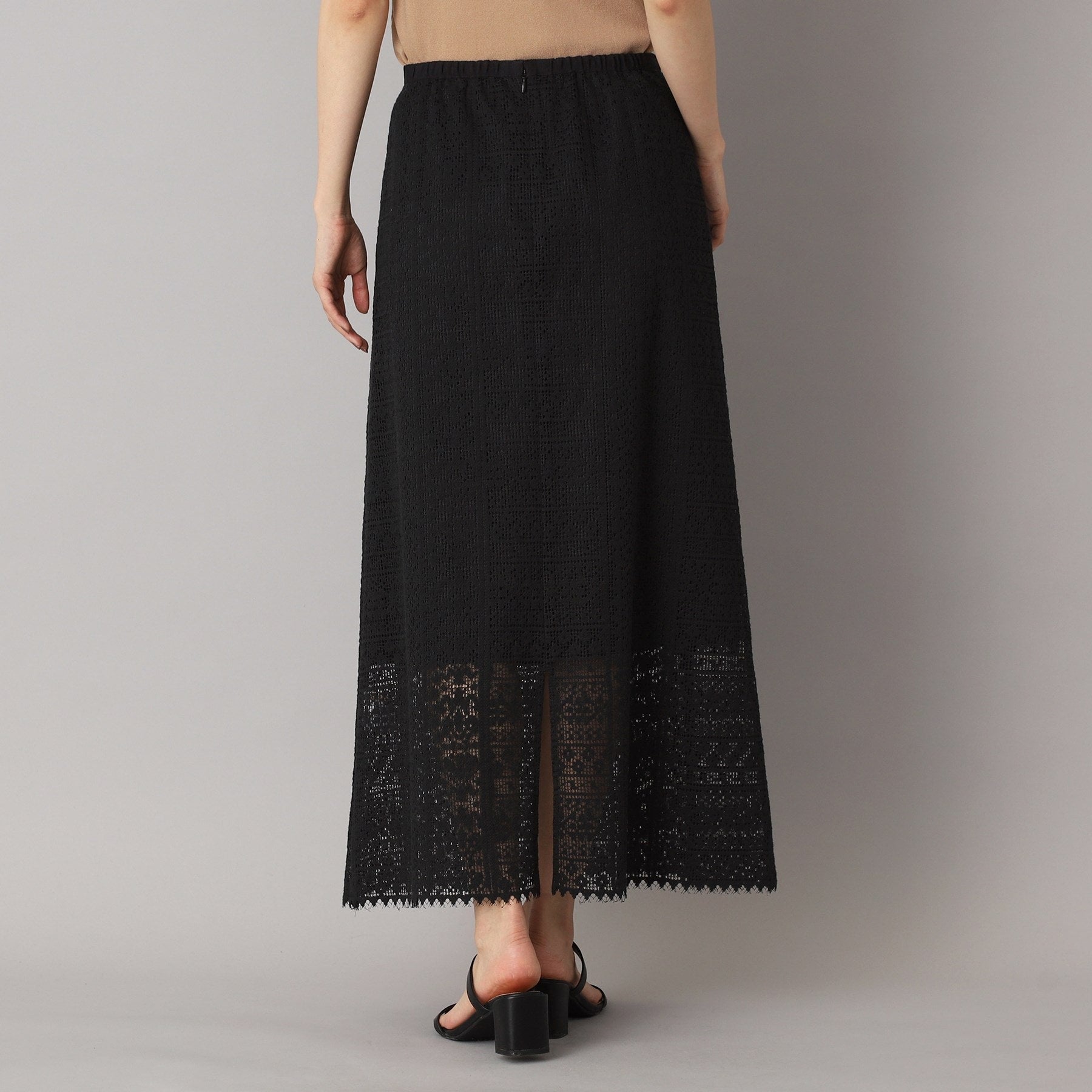 ドレステリア DRESSTERIOR オーガニックコットンブレンドレーススカート （オフホワイト(003)） オフホワイト(003)