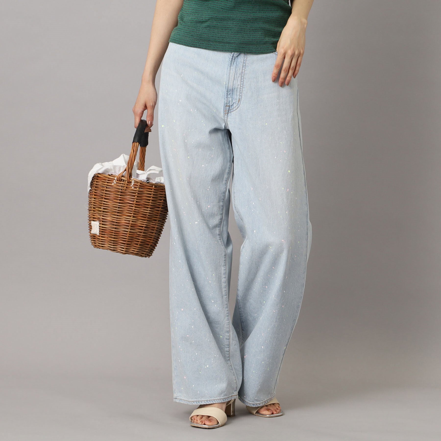 ドレステリア DRESSTERIOR NEEDBY heritage（ニードバイヘリテージ）KOH ペイントパンツ （ブルー(091)） ブルー(091)