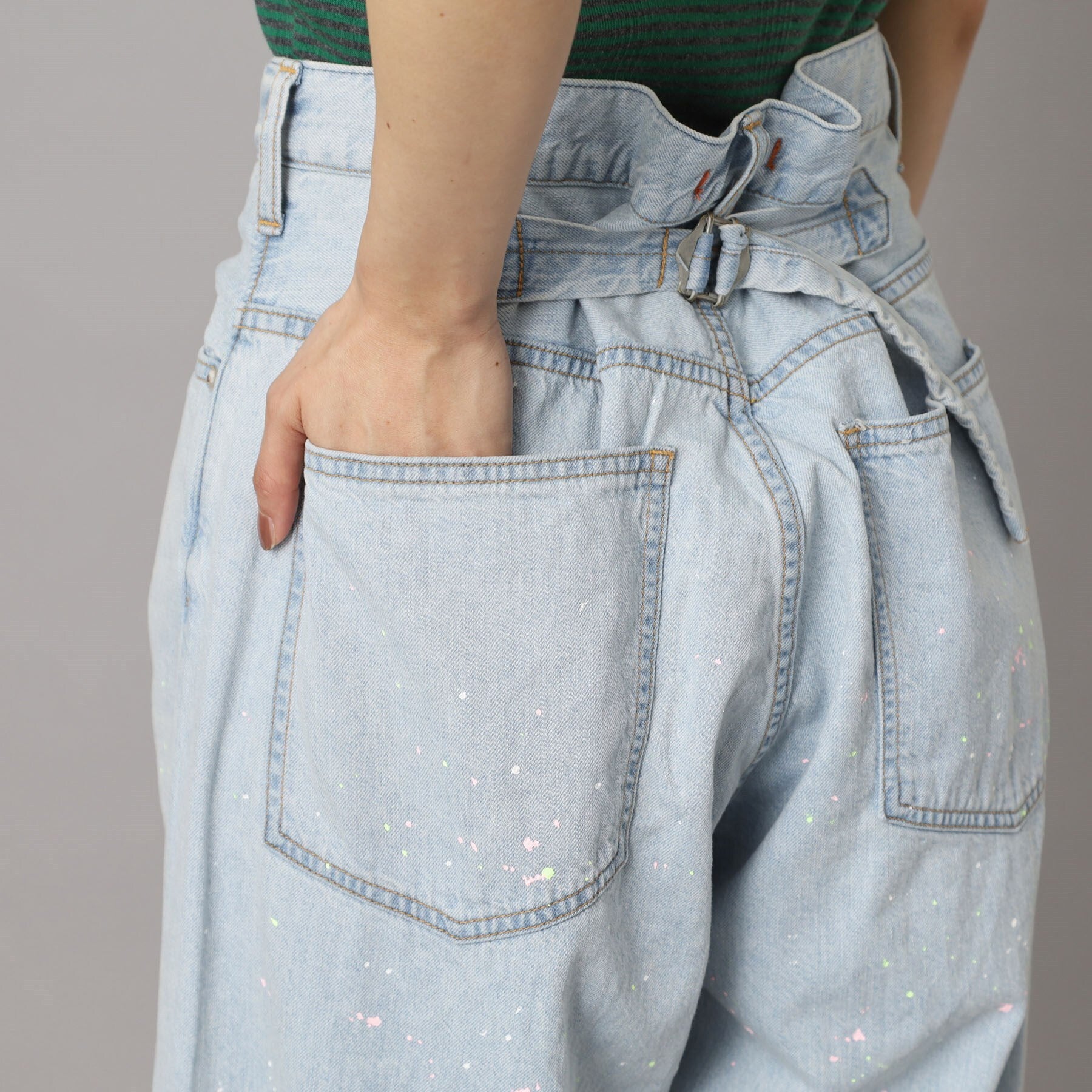 ドレステリア DRESSTERIOR NEEDBY heritage（ニードバイヘリテージ）KOH ペイントパンツ （ブルー(091)） ブルー(091)