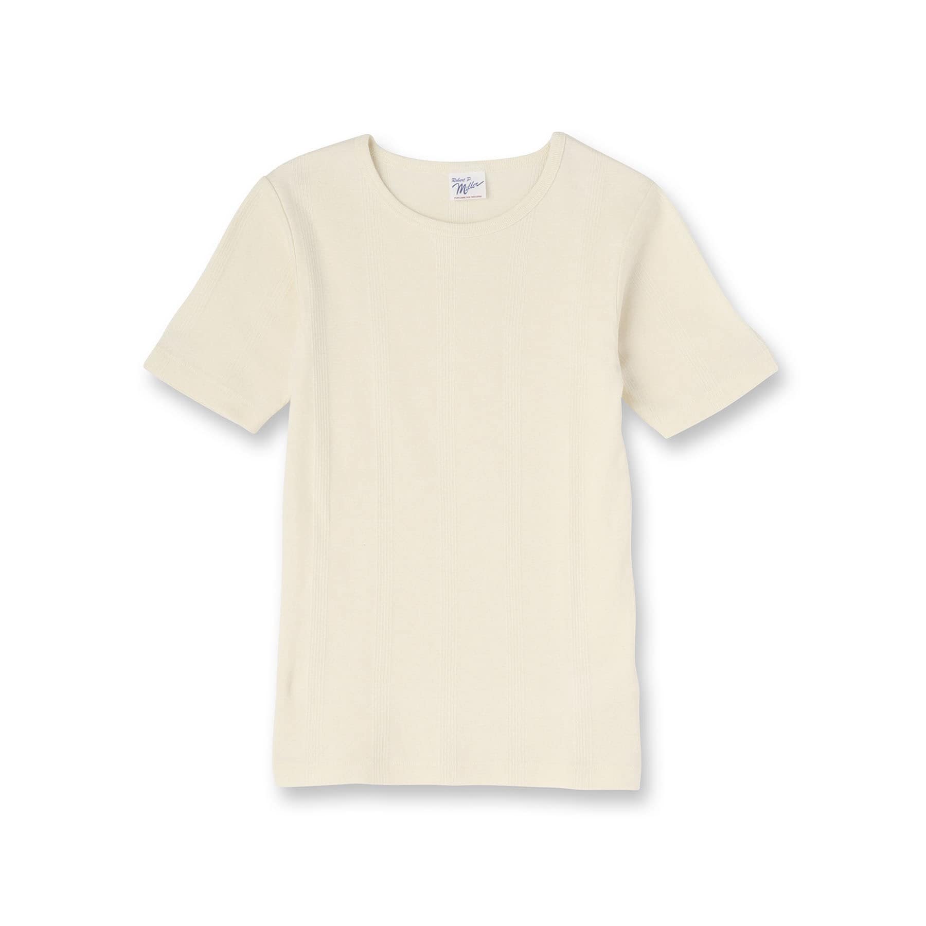 ドレステリア DRESSTERIOR Robert．P．Miller（ロベルト・ピー・ミラー）パネルリブクルーネックTシャツ （オフホワイト(003)） オフホワイト(003)