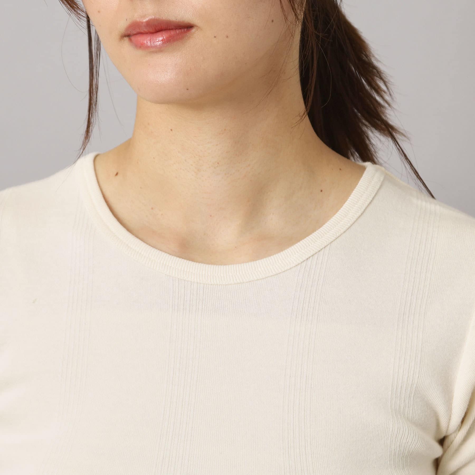 ドレステリア DRESSTERIOR Robert．P．Miller（ロベルト・ピー・ミラー）パネルリブクルーネックTシャツ （オフホワイト(003)） オフホワイト(003)