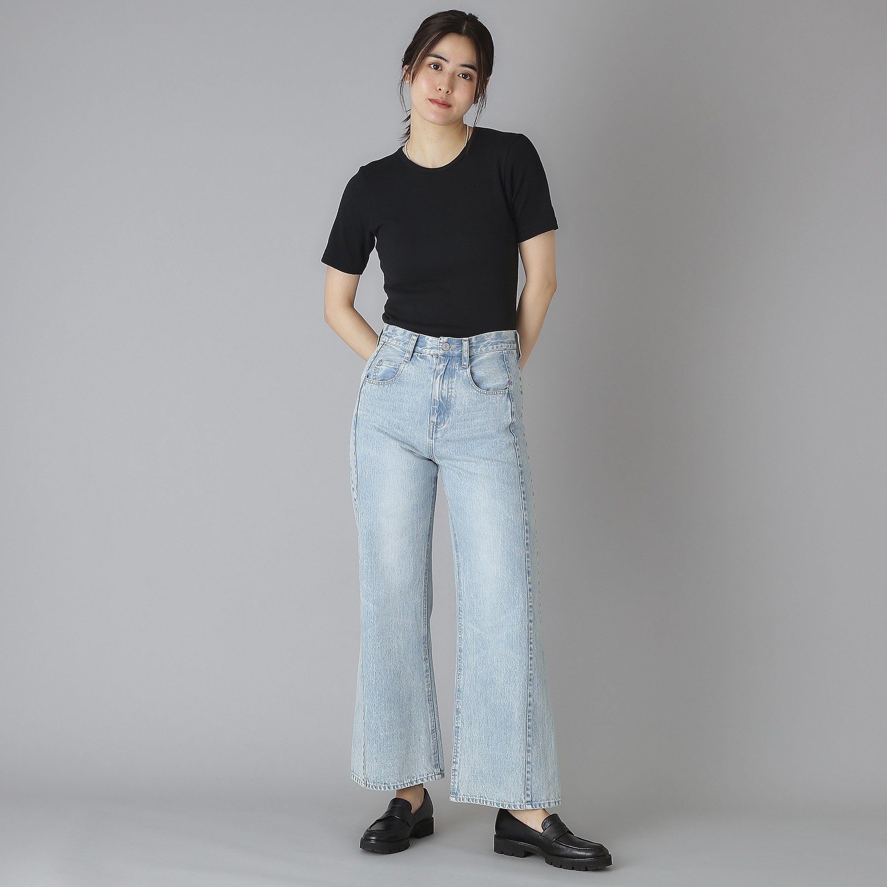 ドレステリア DRESSTERIOR Robert．P．Miller（ロベルト・ピー・ミラー）パネルリブクルーネックTシャツ （オフホワイト(003)） オフホワイト(003)