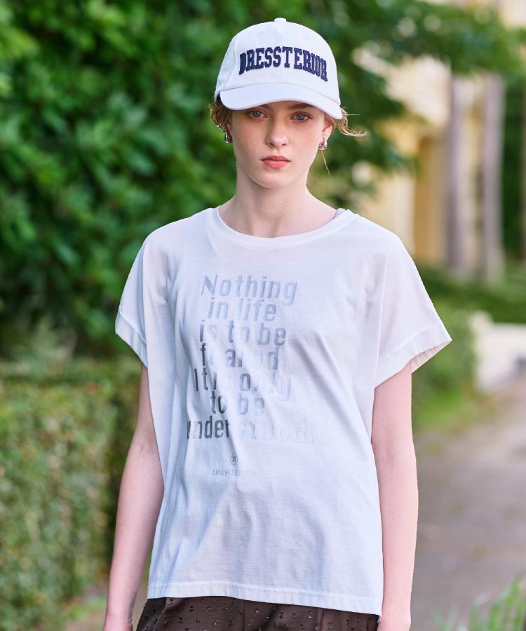 ドレステリア DRESSTERIOR 箔PTドルマンスリーブロゴTシャツ （イエロー(031)） イエロー(031)