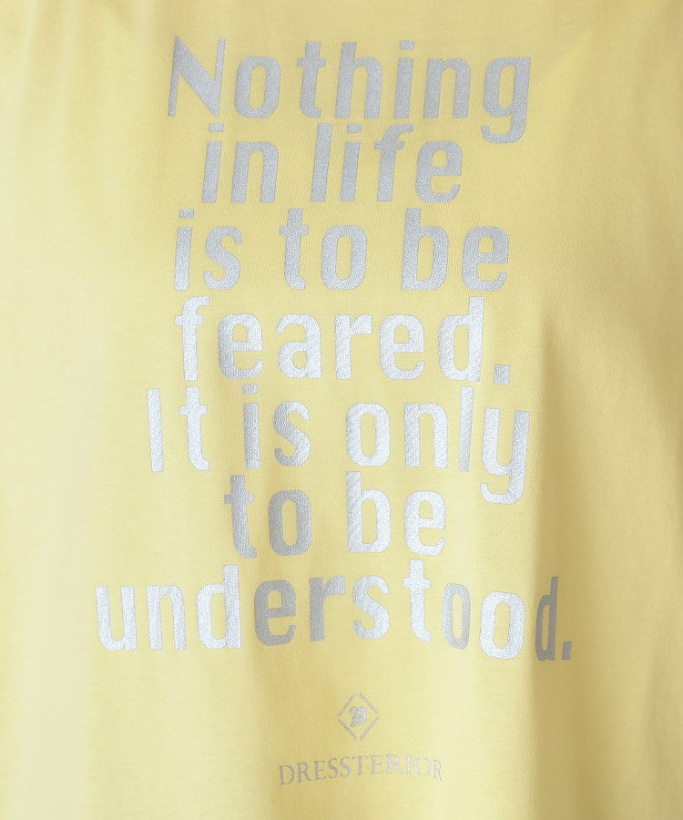 ドレステリア DRESSTERIOR 箔PTドルマンスリーブロゴTシャツ （イエロー(031)） イエロー(031)