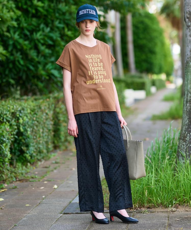 ドレステリア DRESSTERIOR 箔PTドルマンスリーブロゴTシャツ （イエロー(031)） イエロー(031)