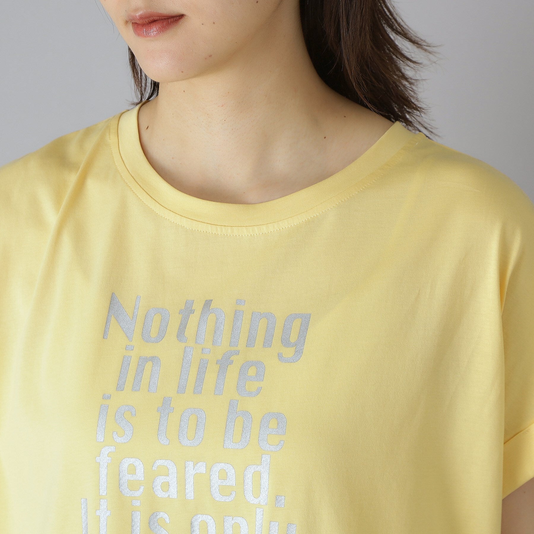 ドレステリア DRESSTERIOR 箔PTドルマンスリーブロゴTシャツ （チャコールグレー(014)） チャコールグレー(014)