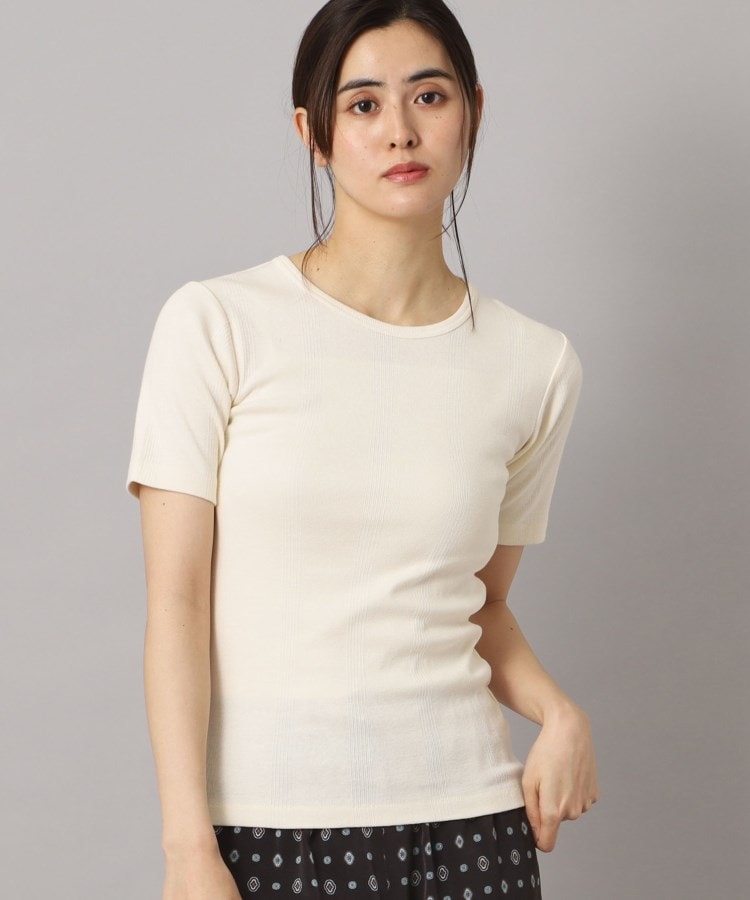 ドレステリア DRESSTERIOR Robert．P．Miller（ロベルト・ピー・ミラー）パネルリブクルーネックTシャツ （ブラック(019)） ブラック(019)