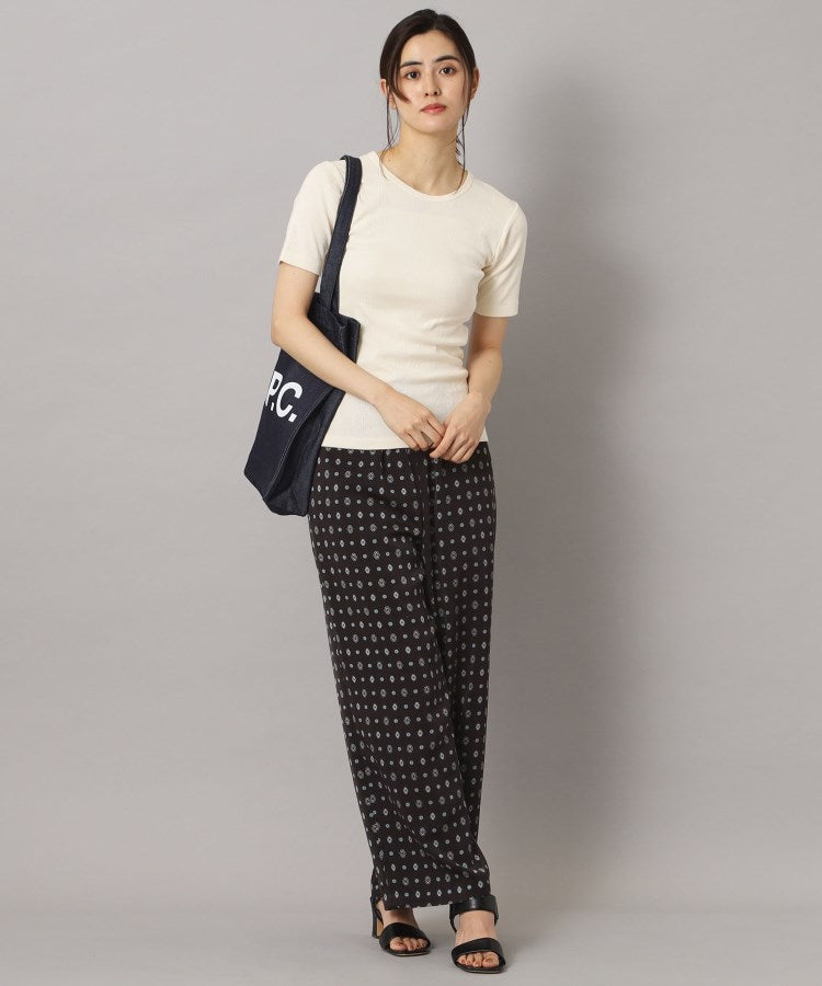 ドレステリア DRESSTERIOR Robert．P．Miller（ロベルト・ピー・ミラー）パネルリブクルーネックTシャツ （ブラック(019)） ブラック(019)