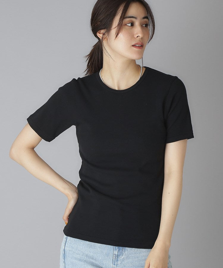 ドレステリア DRESSTERIOR Robert．P．Miller（ロベルト・ピー・ミラー）パネルリブクルーネックTシャツ （ブラック(019)） ブラック(019)