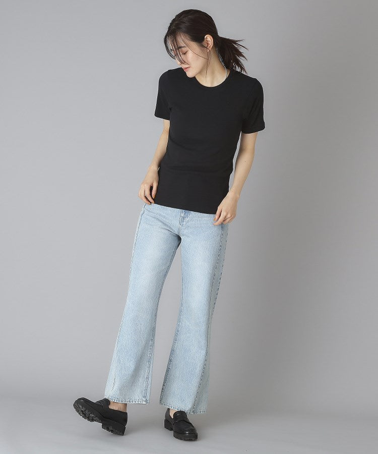 ドレステリア DRESSTERIOR Robert．P．Miller（ロベルト・ピー・ミラー）パネルリブクルーネックTシャツ （ブラック(019)） ブラック(019)