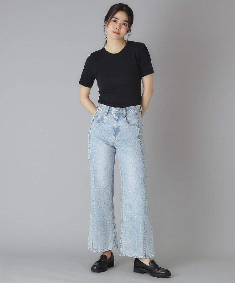ドレステリア DRESSTERIOR Robert．P．Miller（ロベルト・ピー・ミラー）パネルリブクルーネックTシャツ （ブラック(019)） ブラック(019)