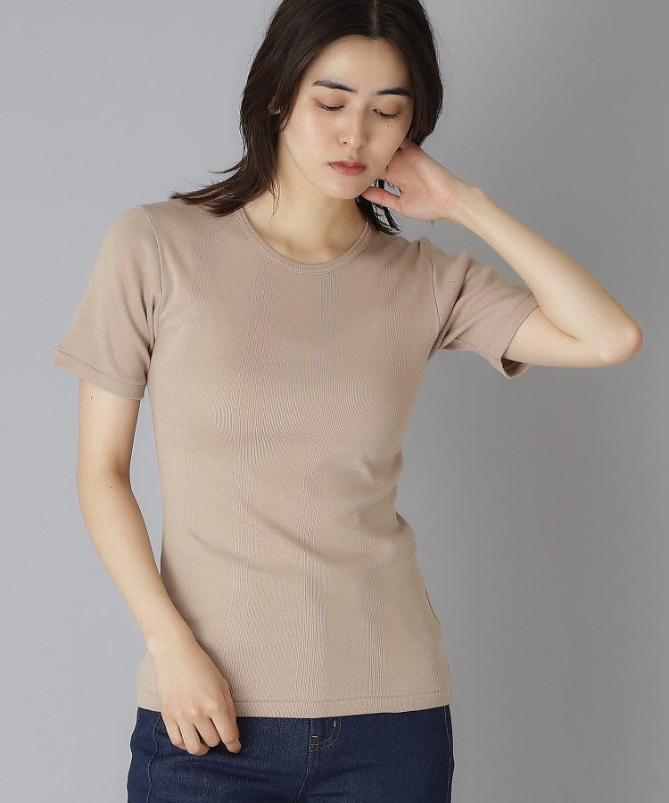 ドレステリア DRESSTERIOR Robert．P．Miller（ロベルト・ピー・ミラー）パネルリブクルーネックTシャツ （ブラック(019)） ブラック(019)