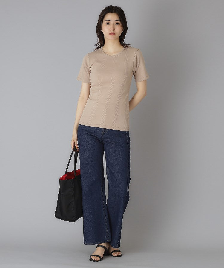 ドレステリア DRESSTERIOR Robert．P．Miller（ロベルト・ピー・ミラー）パネルリブクルーネックTシャツ （ブラック(019)） ブラック(019)