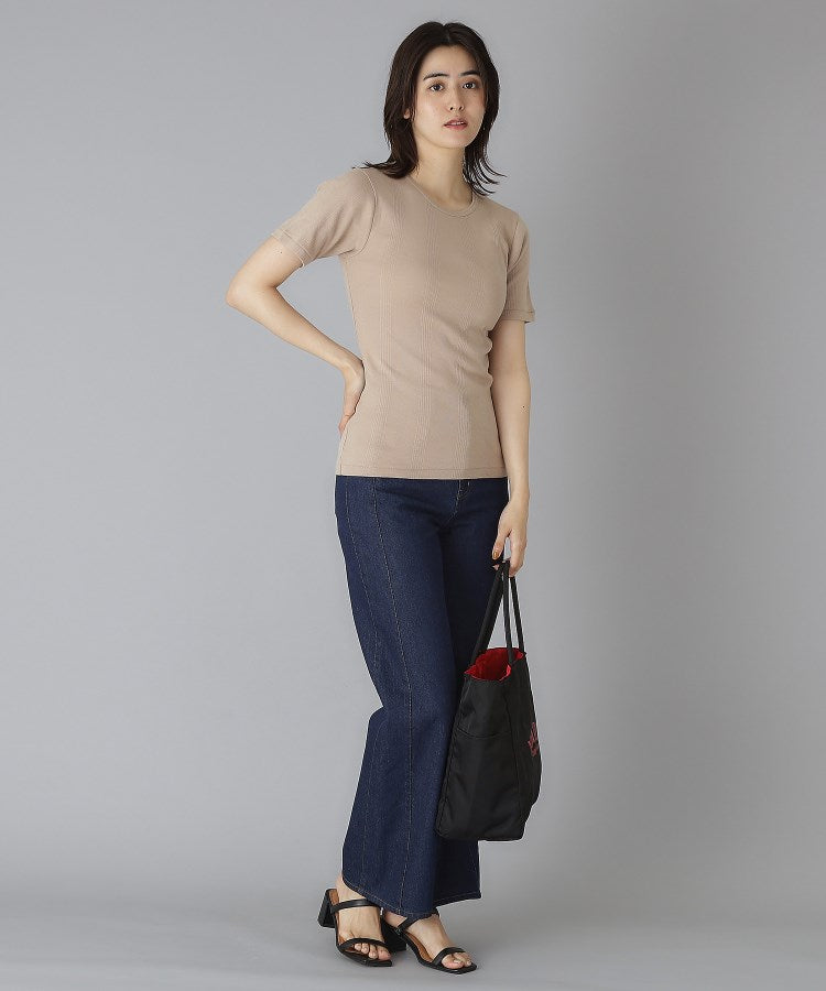 ドレステリア DRESSTERIOR Robert．P．Miller（ロベルト・ピー・ミラー）パネルリブクルーネックTシャツ （ブラック(019)） ブラック(019)