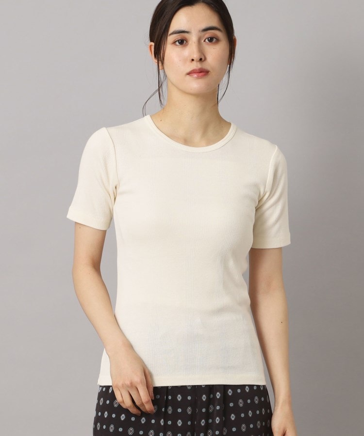 ドレステリア DRESSTERIOR Robert．P．Miller（ロベルト・ピー・ミラー）パネルリブクルーネックTシャツ （ブラック(019)） ブラック(019)
