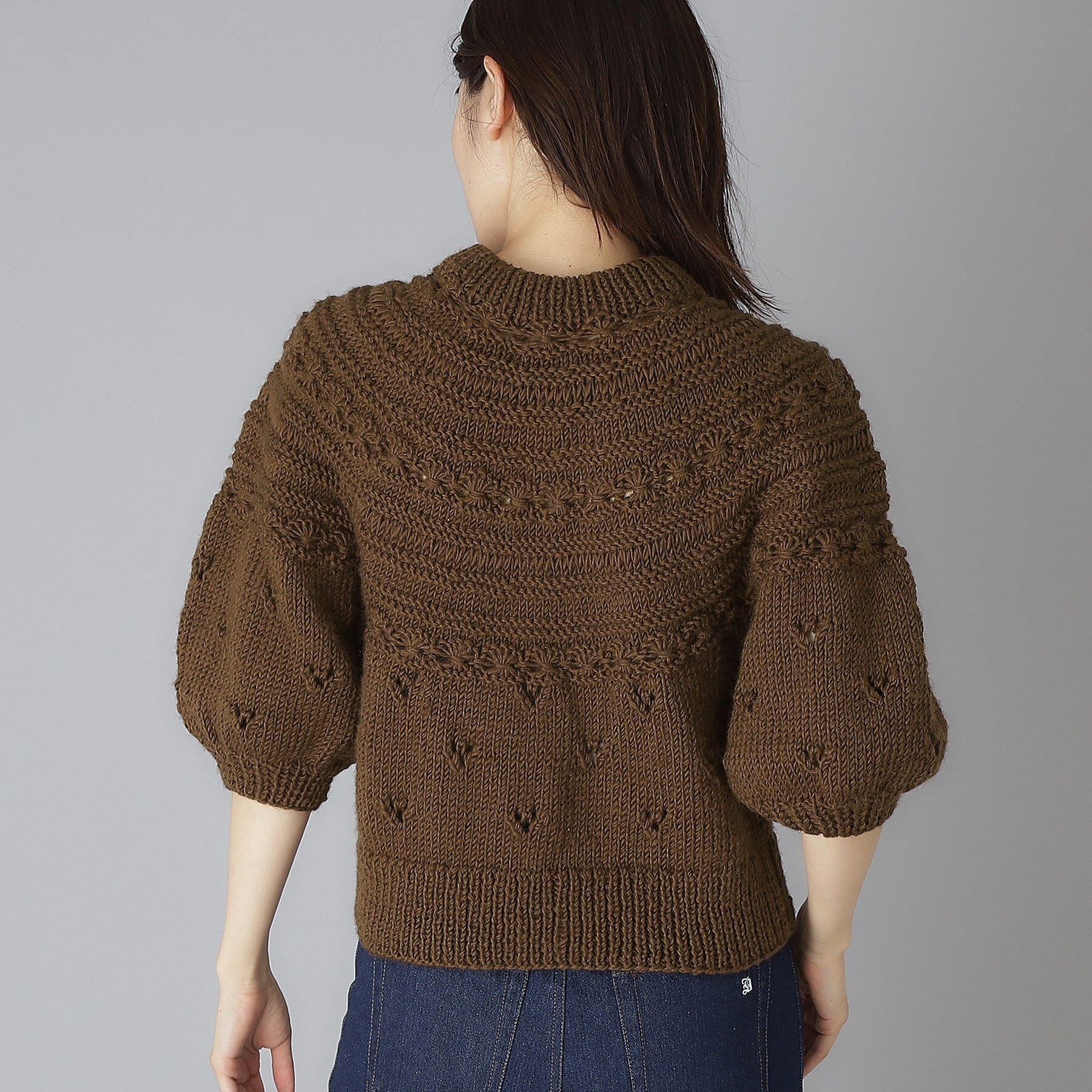 ドレステリア DRESSTERIOR Pheeta（フィータ）Clara ハーフスリーブニット （モカブラウン(042)） モカブラウン(042)