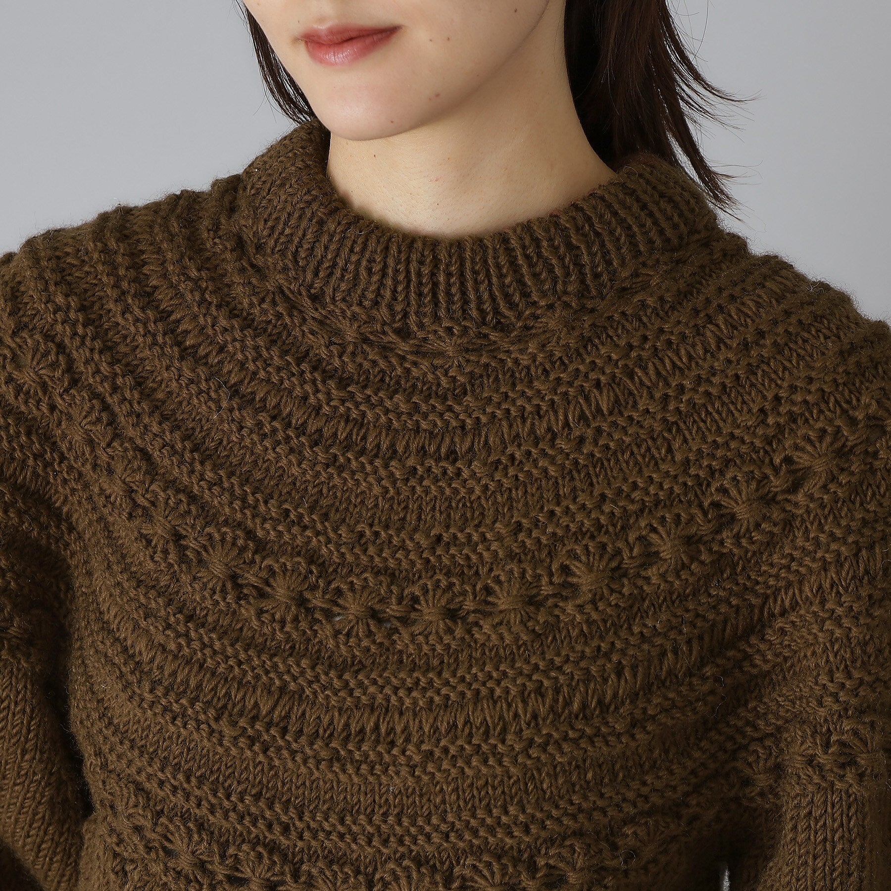 ドレステリア DRESSTERIOR Pheeta（フィータ）Clara ハーフスリーブニット （モカブラウン(042)） モカブラウン(042)