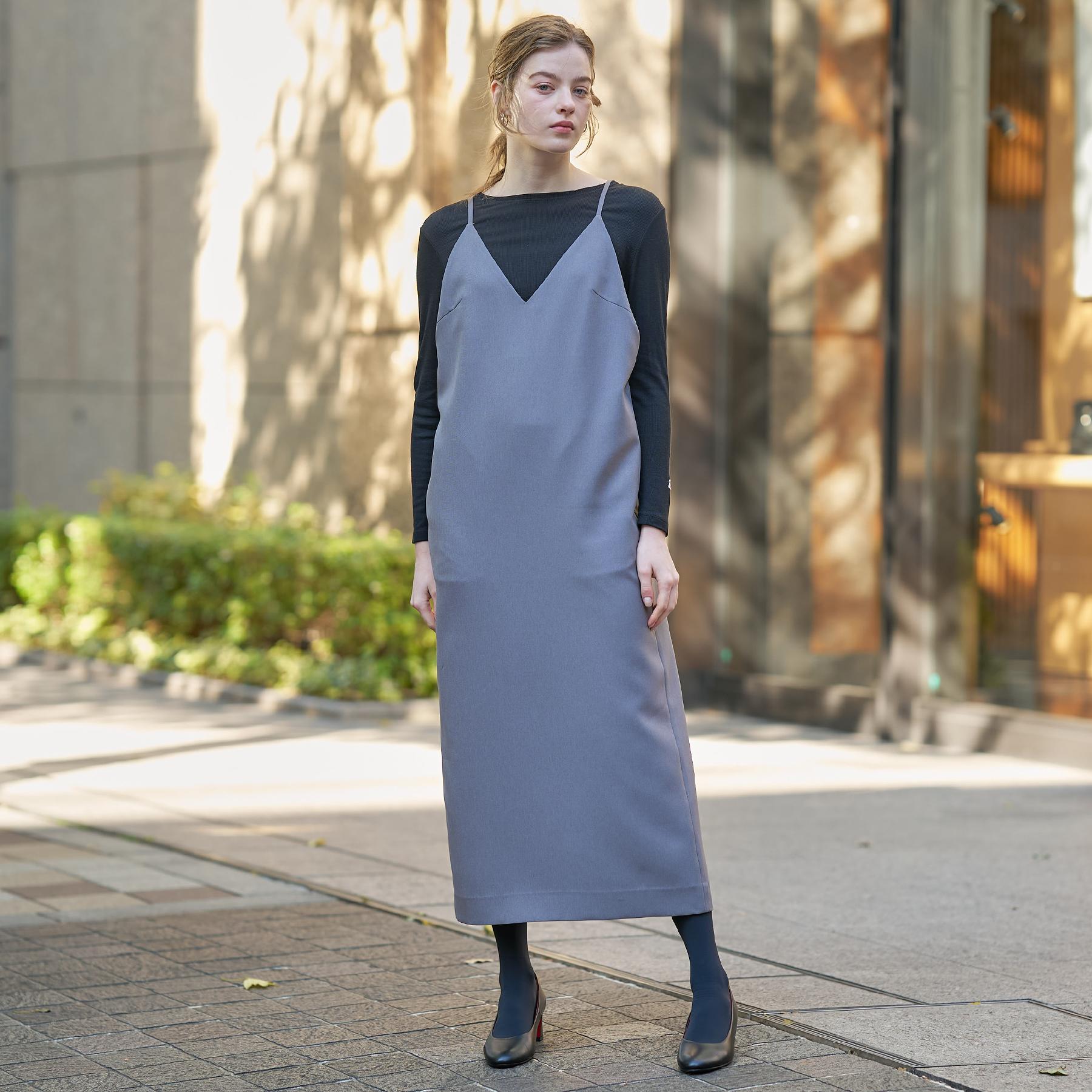 ドレステリア DRESSTERIOR コンフォートアイラインキャミワンピース （グレー(012)） グレー(012)