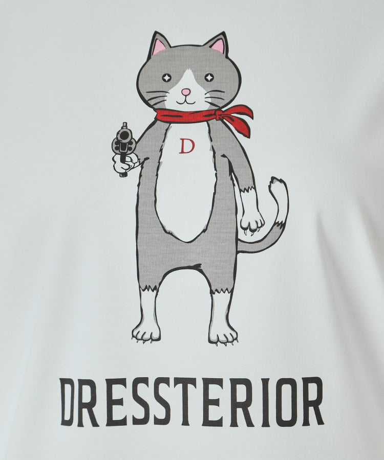 ドレステリア DRESSTERIOR アイスクリアコットンキャットTシャツ （ホワイト(001)） ホワイト(001)