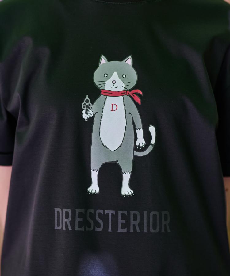 ドレステリア DRESSTERIOR アイスクリアコットンキャットTシャツ （ホワイト(001)） ホワイト(001)