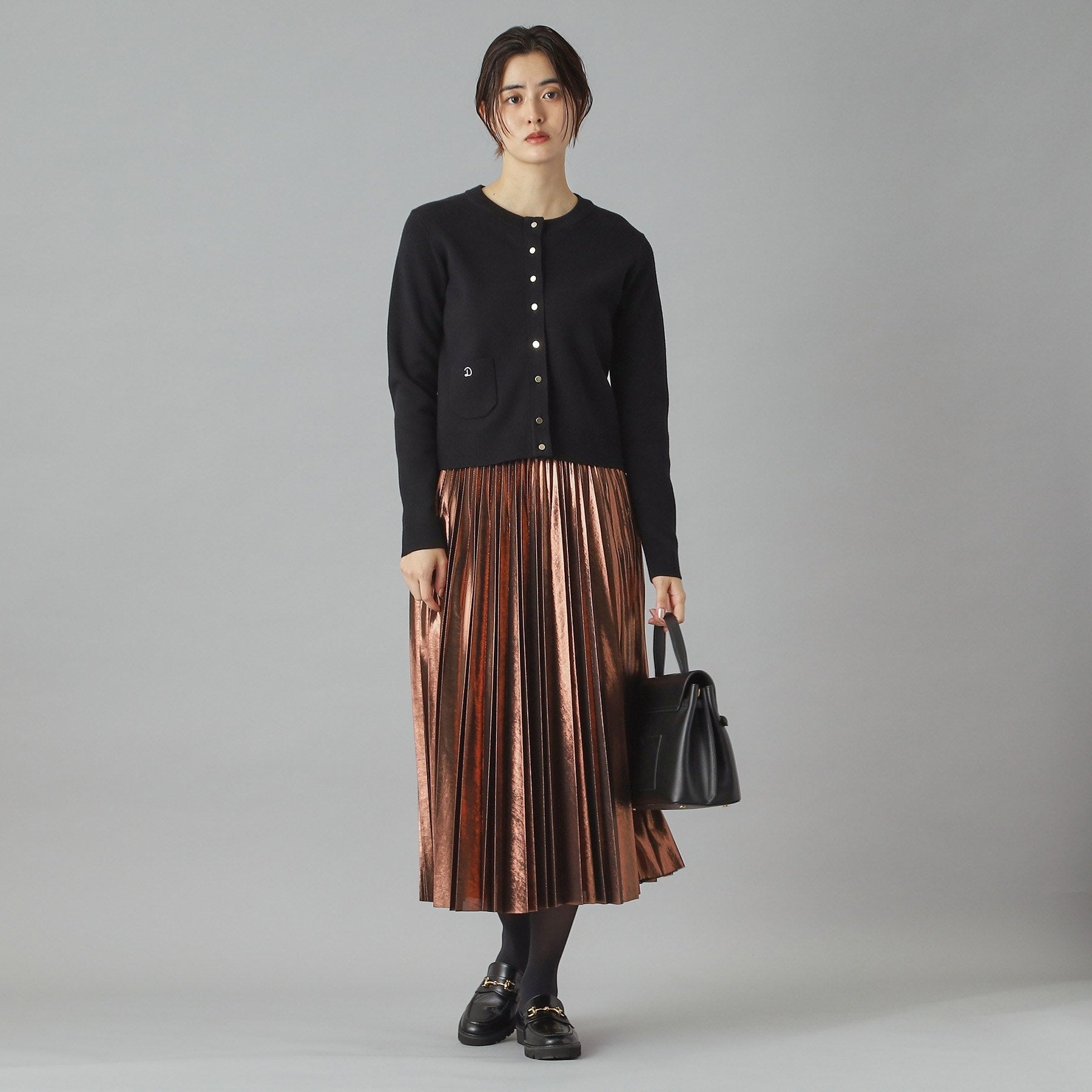 ドレステリア DRESSTERIOR ウォッシャブルコットンカシミヤカーディガン （チャコールグレー(013)） チャコールグレー(013)