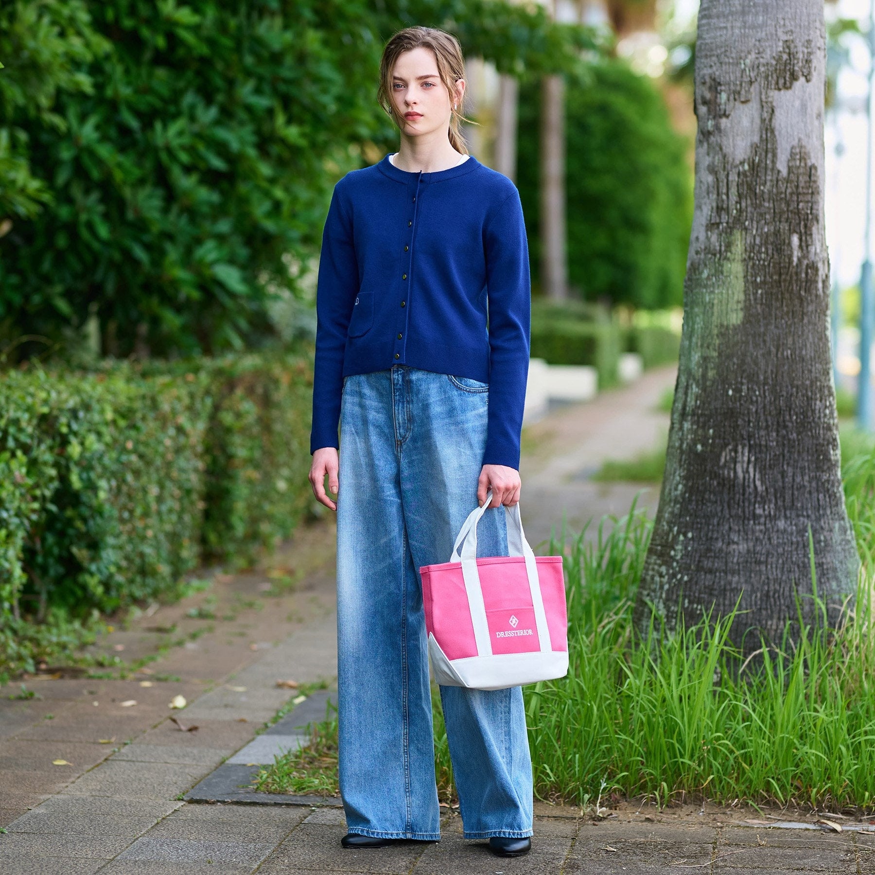ドレステリア DRESSTERIOR ウォッシャブルコットンカシミヤカーディガン （チャコールグレー(013)） チャコールグレー(013)