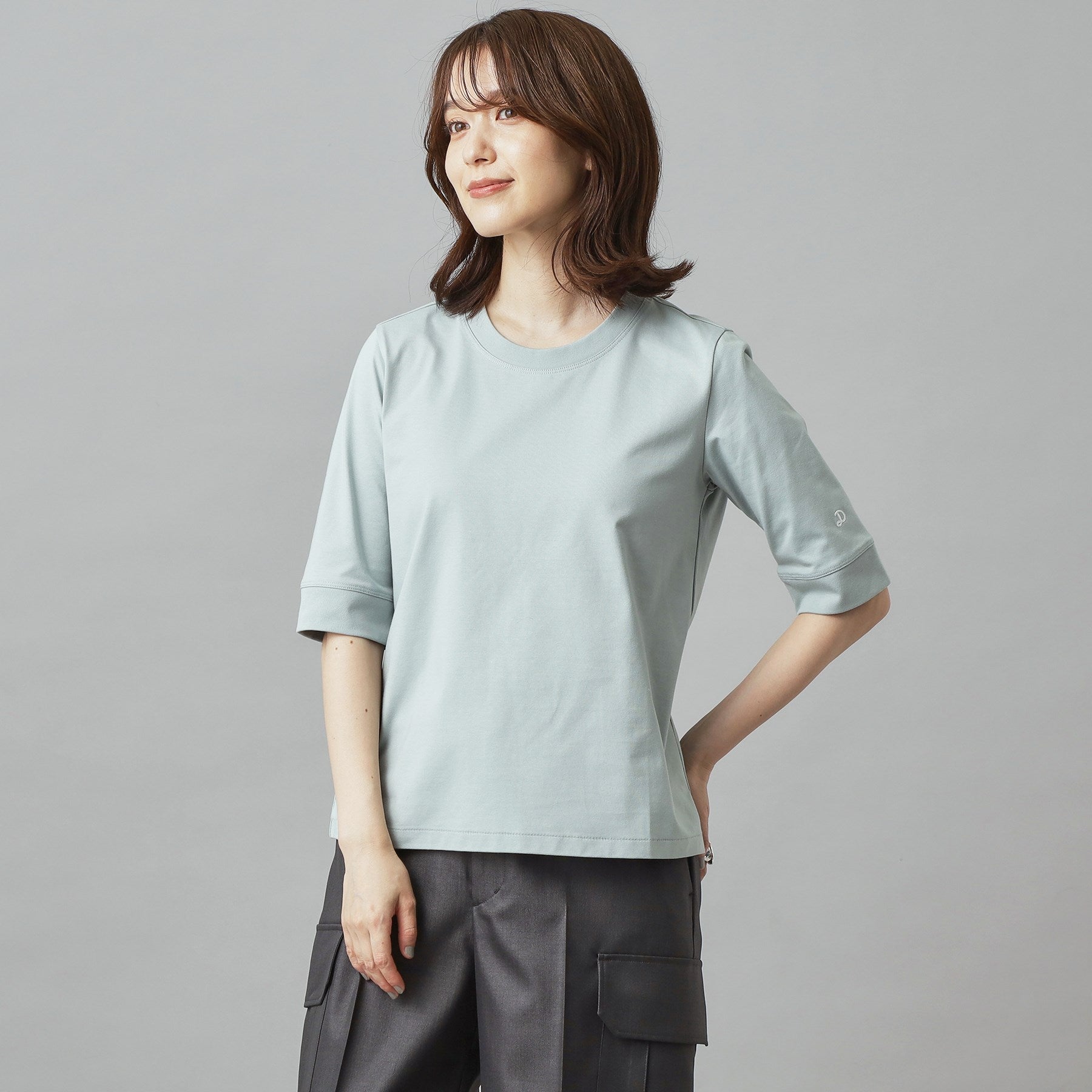 ドレステリア DRESSTERIOR バックブリーズテック五分丈Tシャツ （ホワイト(001)） ホワイト(001)