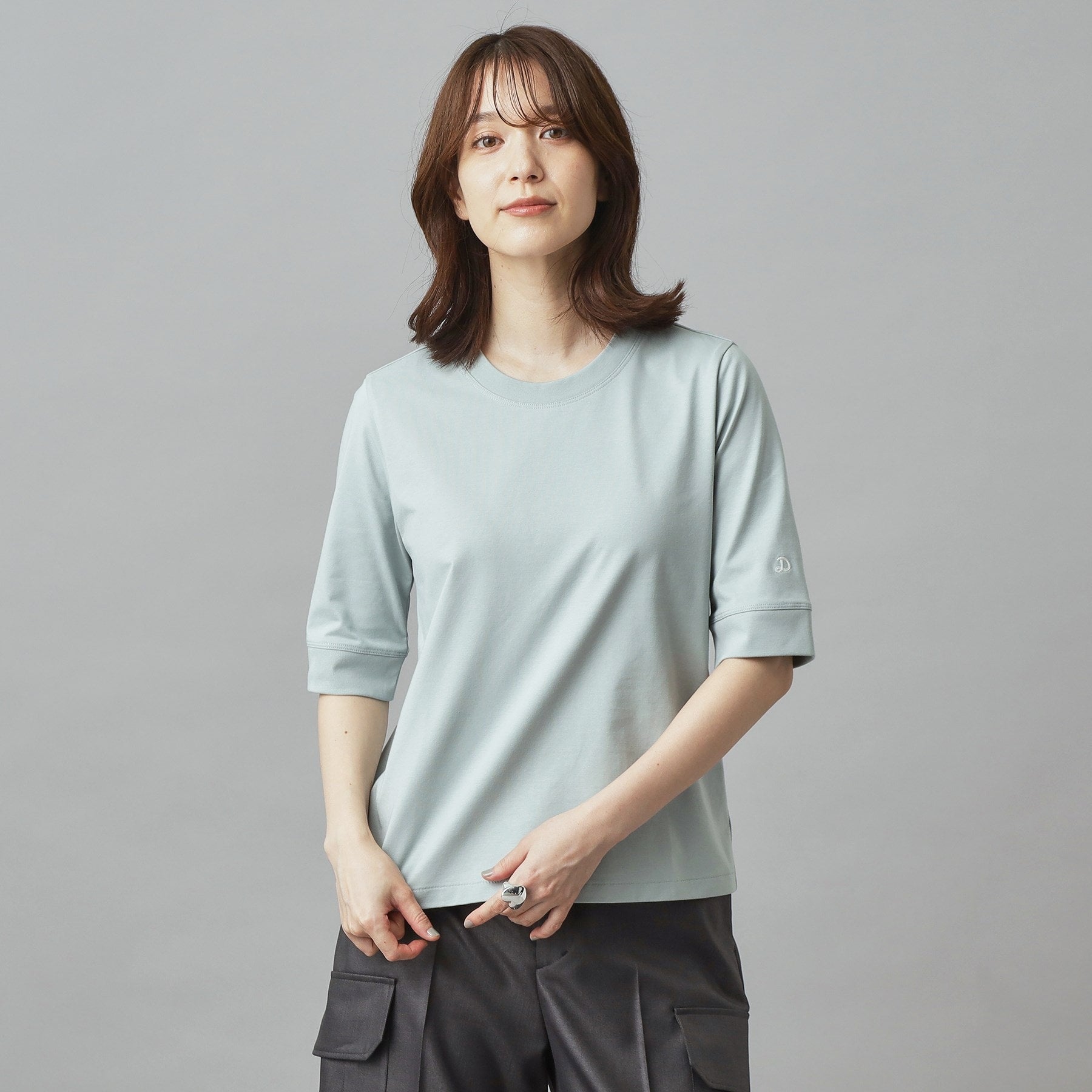 ドレステリア DRESSTERIOR バックブリーズテック五分丈Tシャツ （ホワイト(001)） ホワイト(001)
