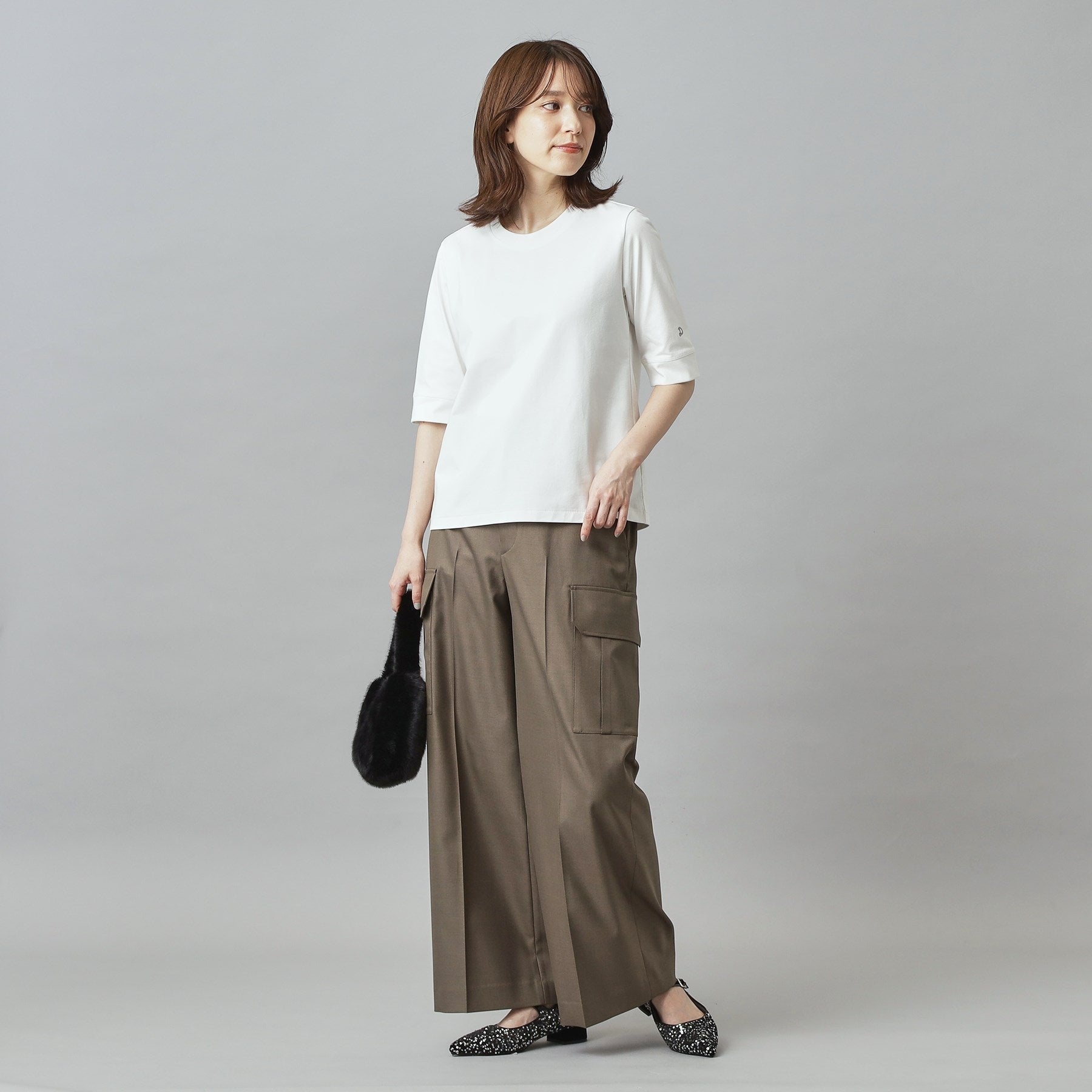 ドレステリア DRESSTERIOR バックブリーズテック五分丈Tシャツ （ホワイト(001)） ホワイト(001)
